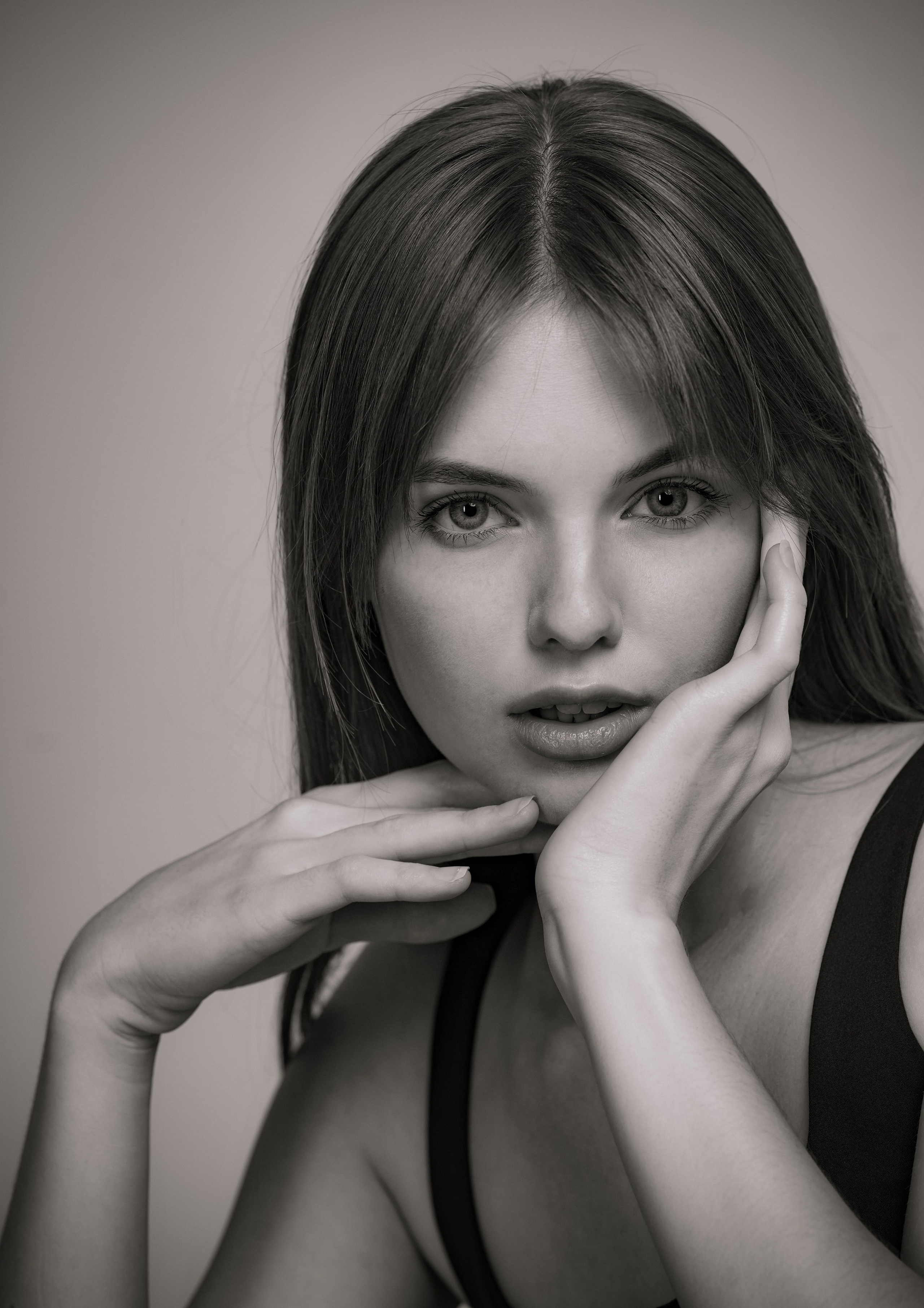 Модельный тест и снепы Марии. Портретная съемка в Москве, студийный фотограф Игорь Фомин