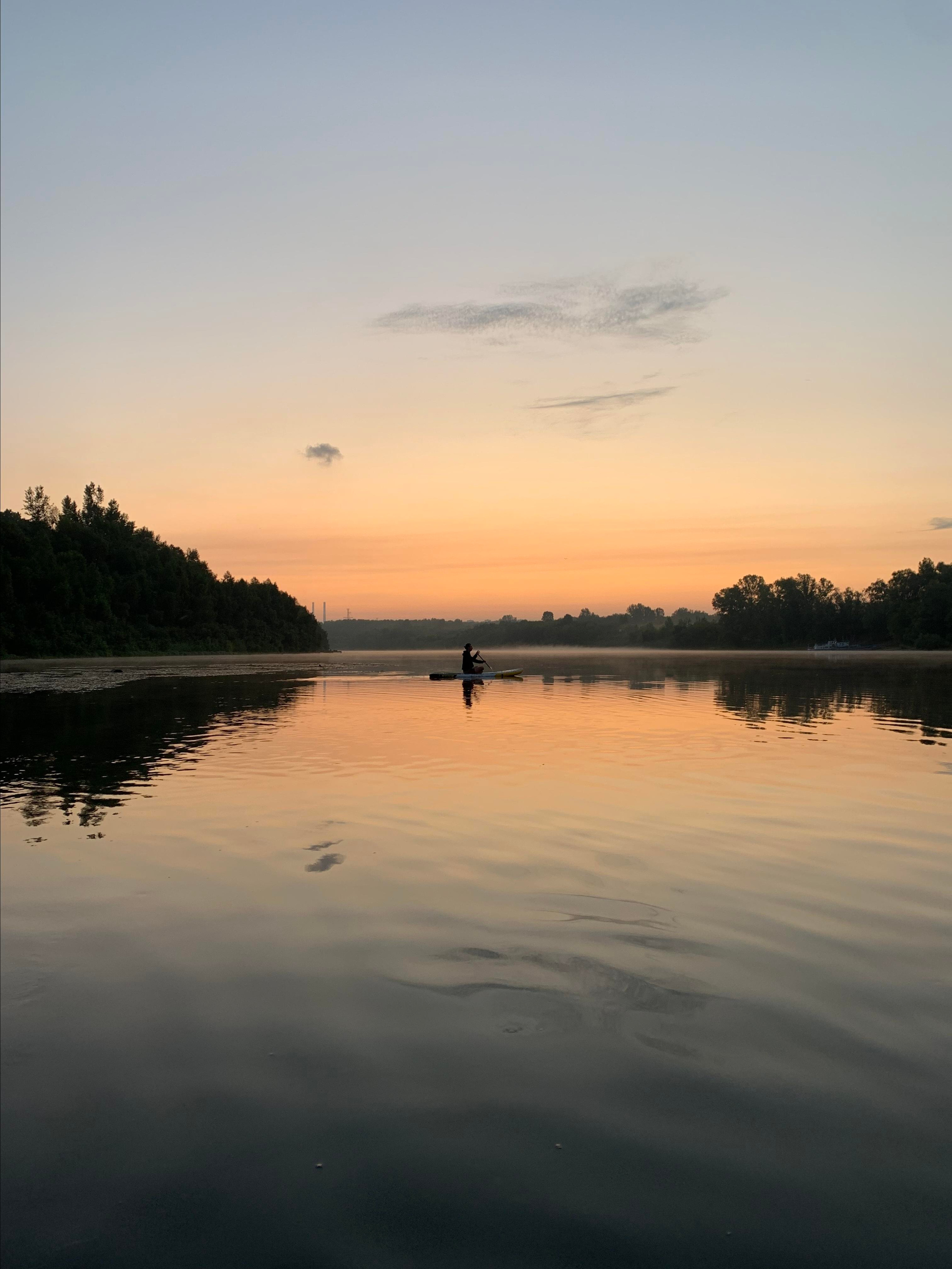 Рассвет на сапах в Сипайловских карьерах