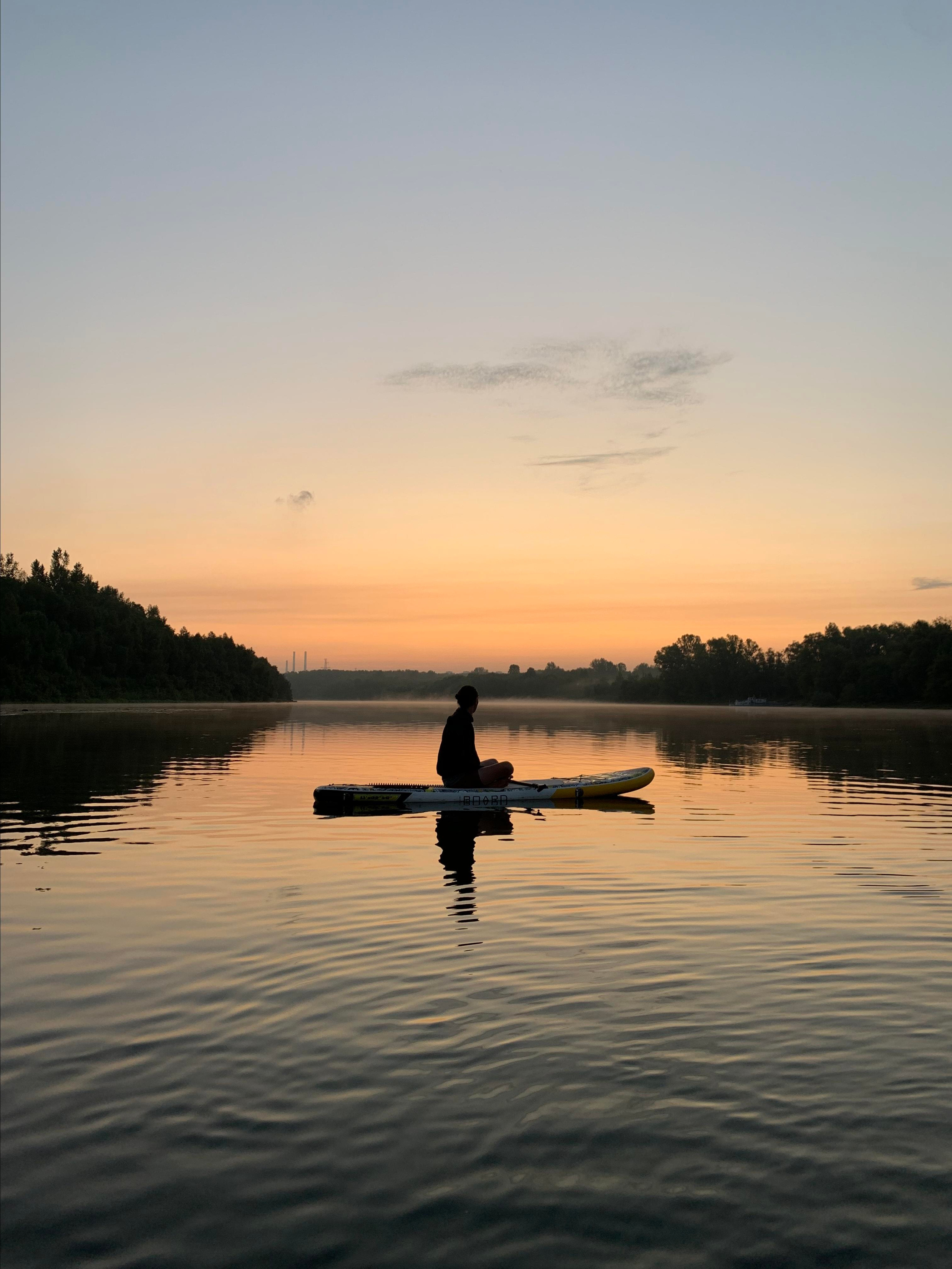 Рассвет на сапах в Сипайловских карьерах