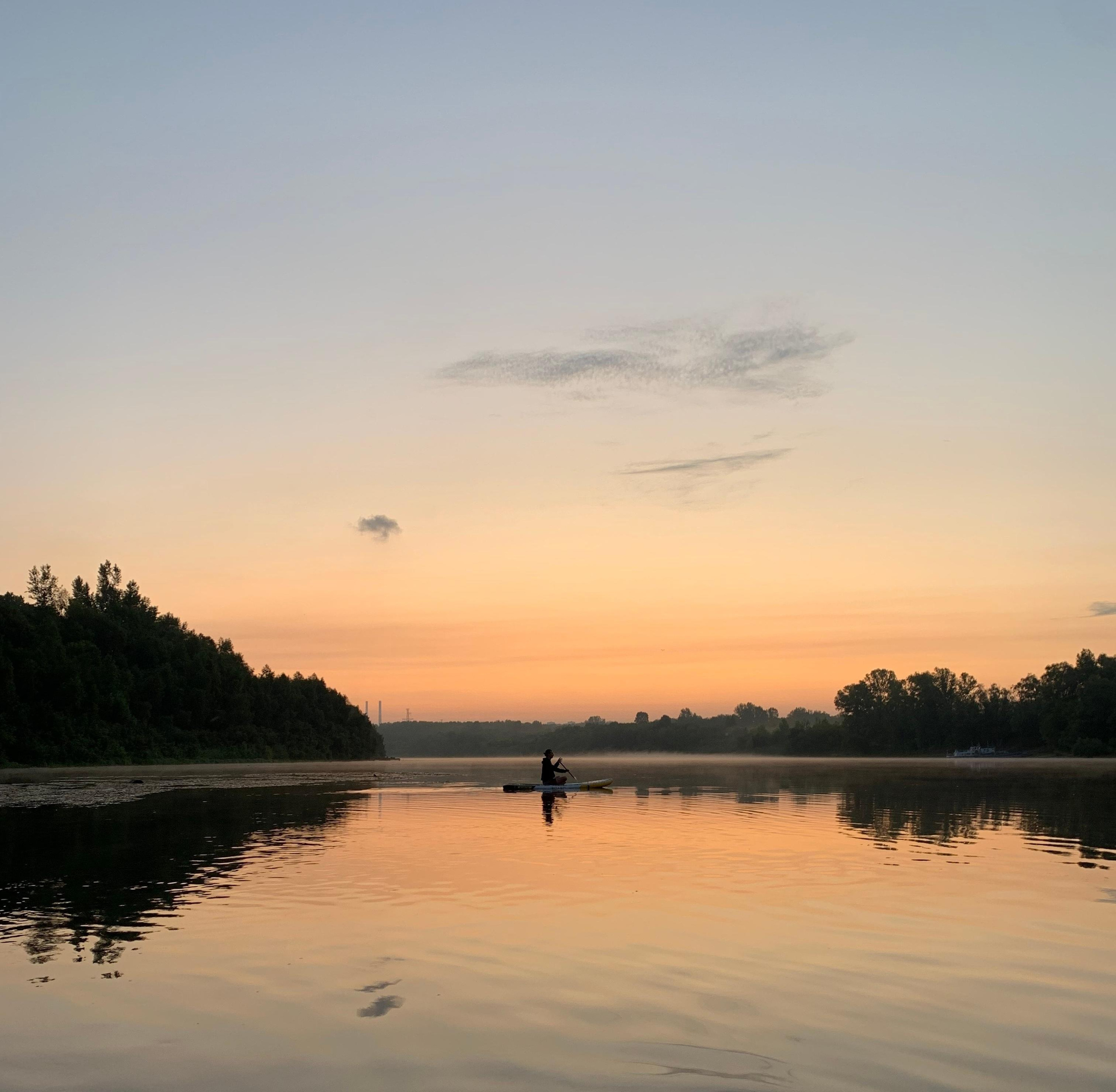 Рассвет на сапах в Сипайловских карьерах