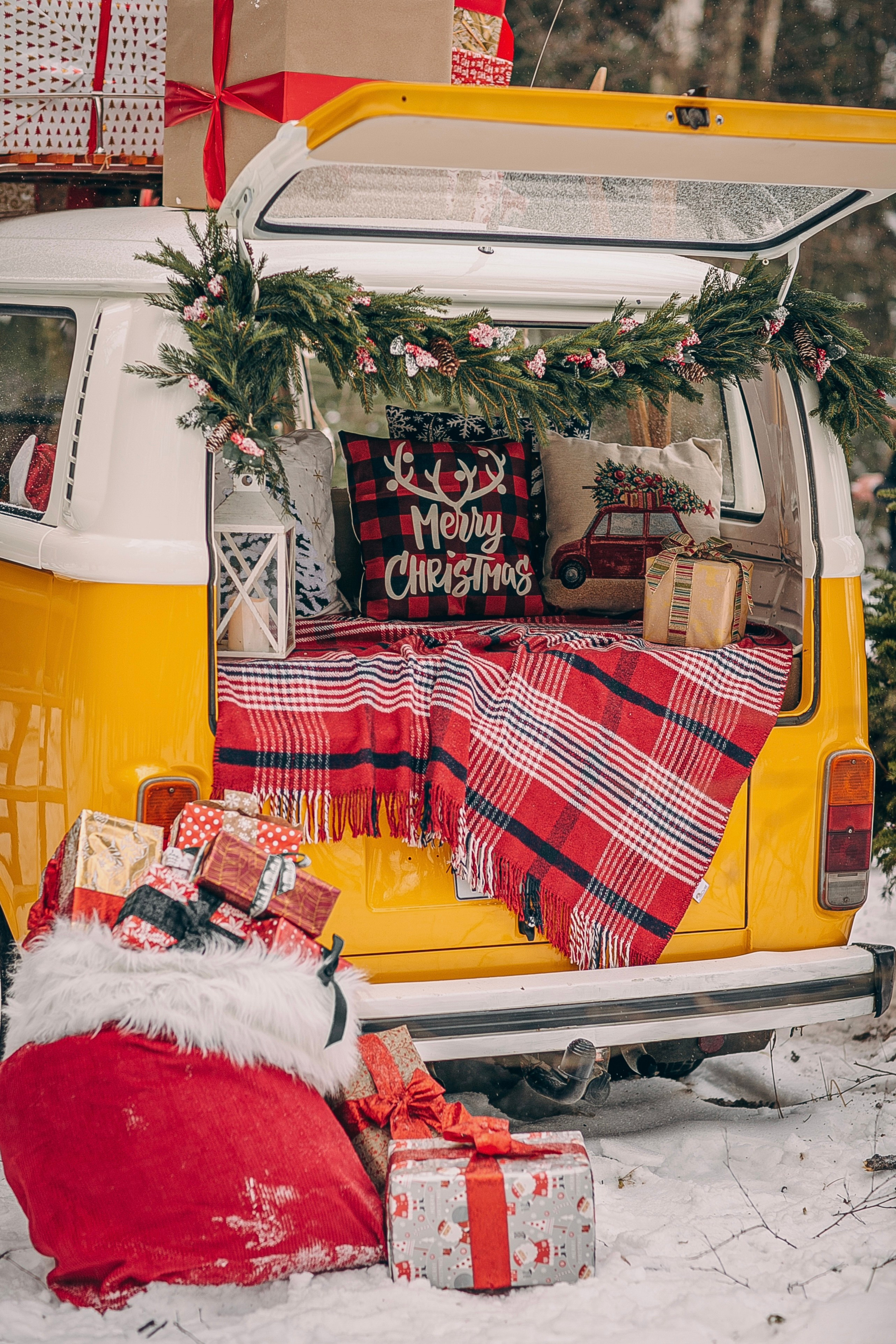 Новогодние фотосессии — уличные локации. Семейный и детский фотограф в Москве Вера Ускова