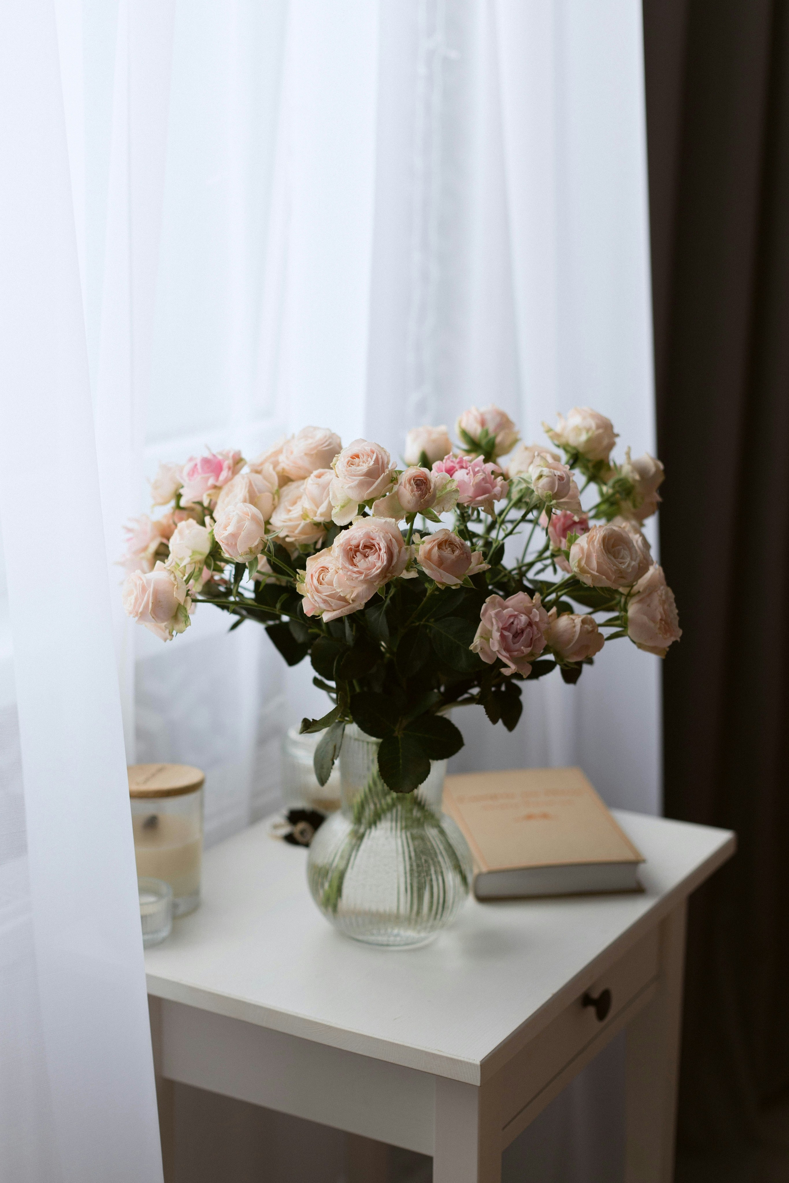 Свадебный букет невесты в пастельных тонах