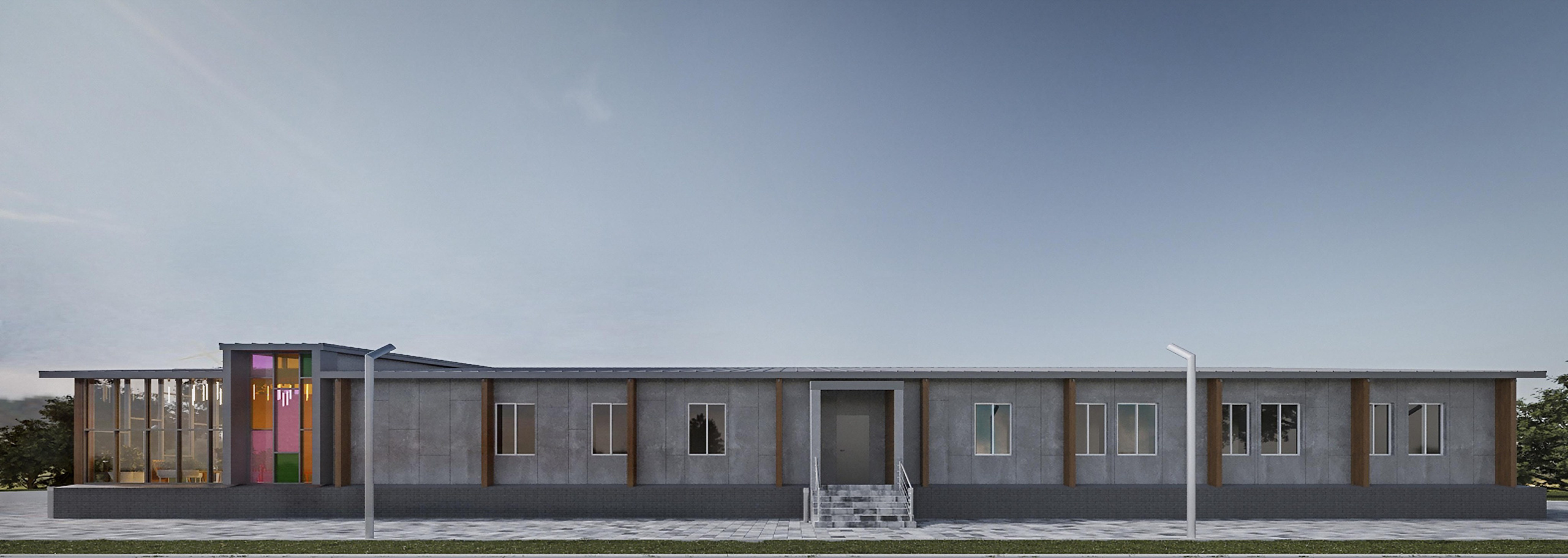 Дом Детского Творчества, пос. Пурпе. Дизайн интерьера и экстерьера в Санкт-Петербурге Яна Емельянова