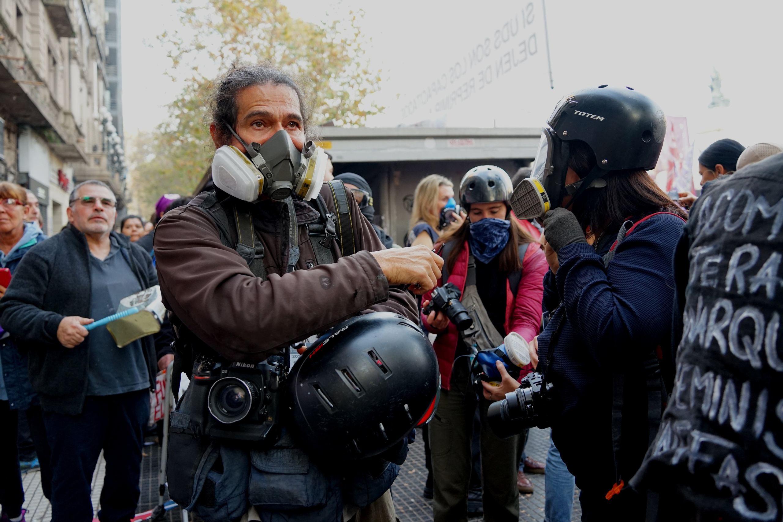 Protests. Buenos Aires