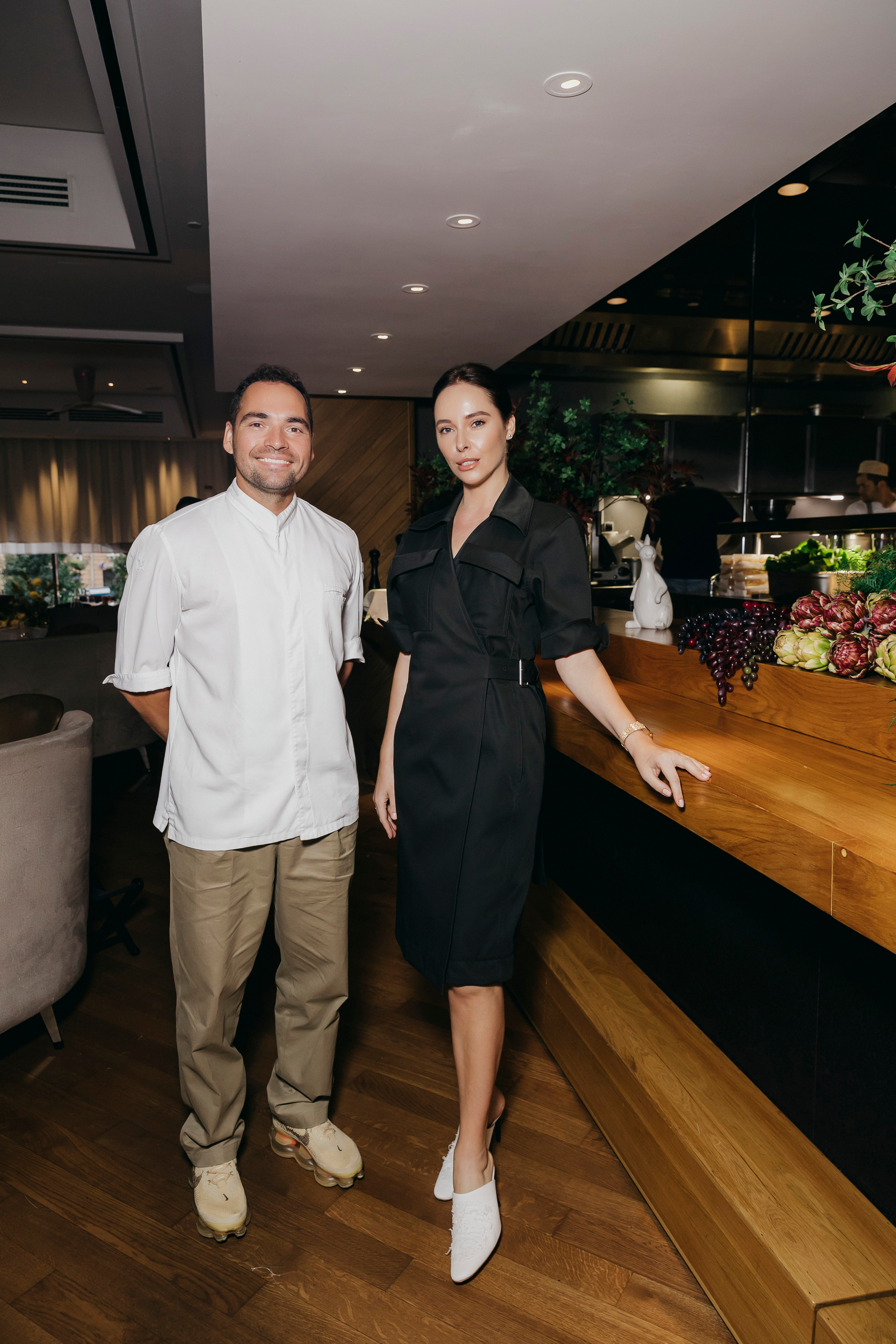 Анатолий Казаков и Ирина Зарькова на фермерском ужине в ресторане «Selfie»