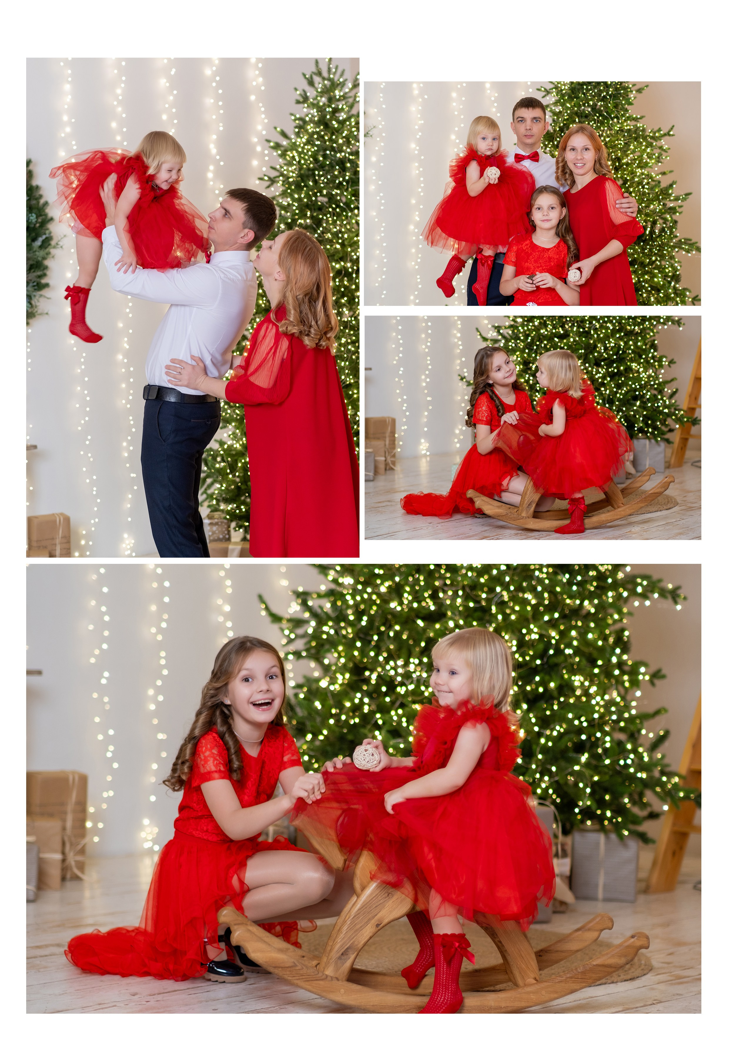 Новогодняя фотосессия в студии. Профессиональный фотограф в Москве и Одинцово Родика Архип