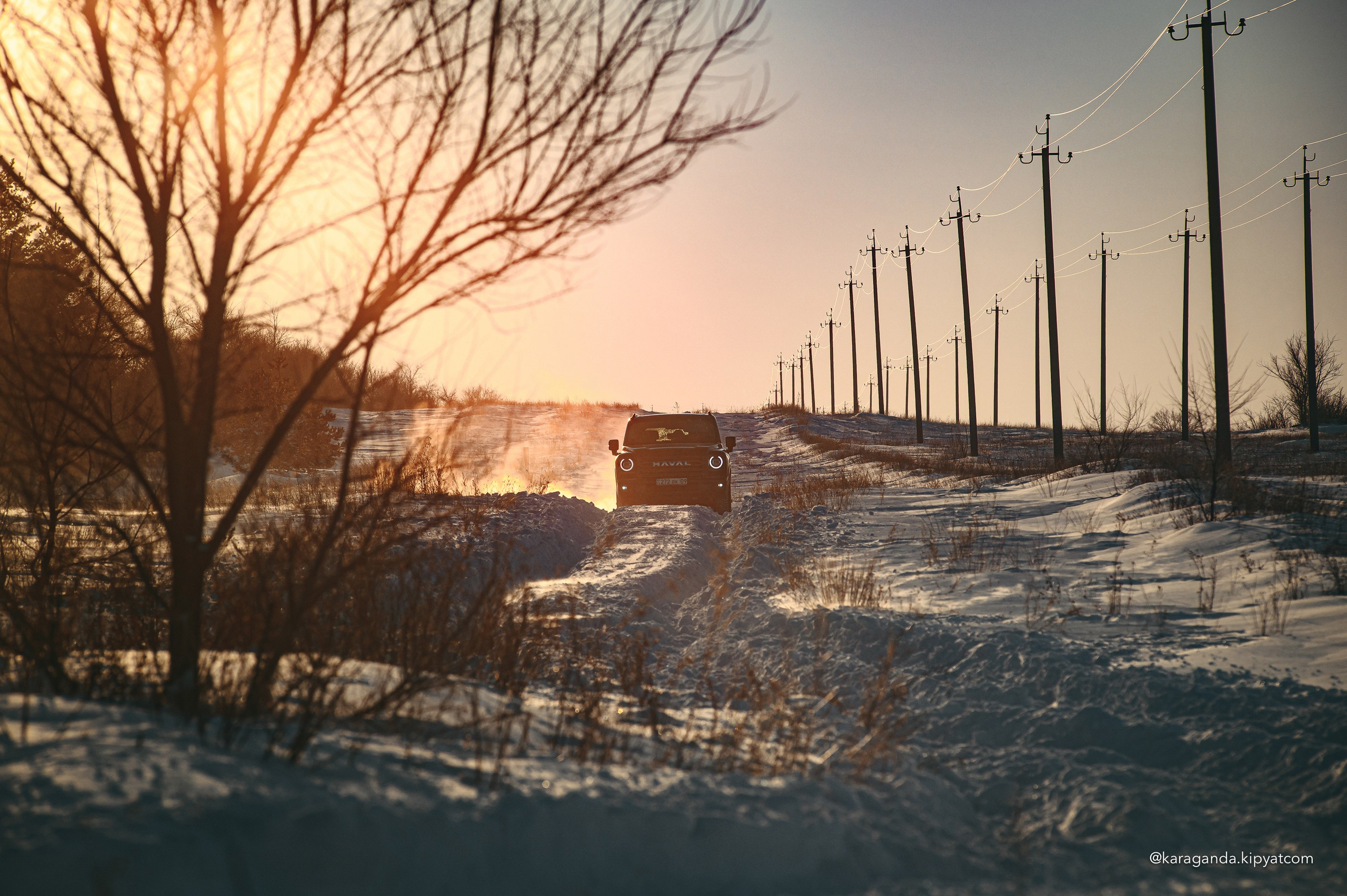 Зимний заезд на HAVAL H9. Кипятком Караганда
