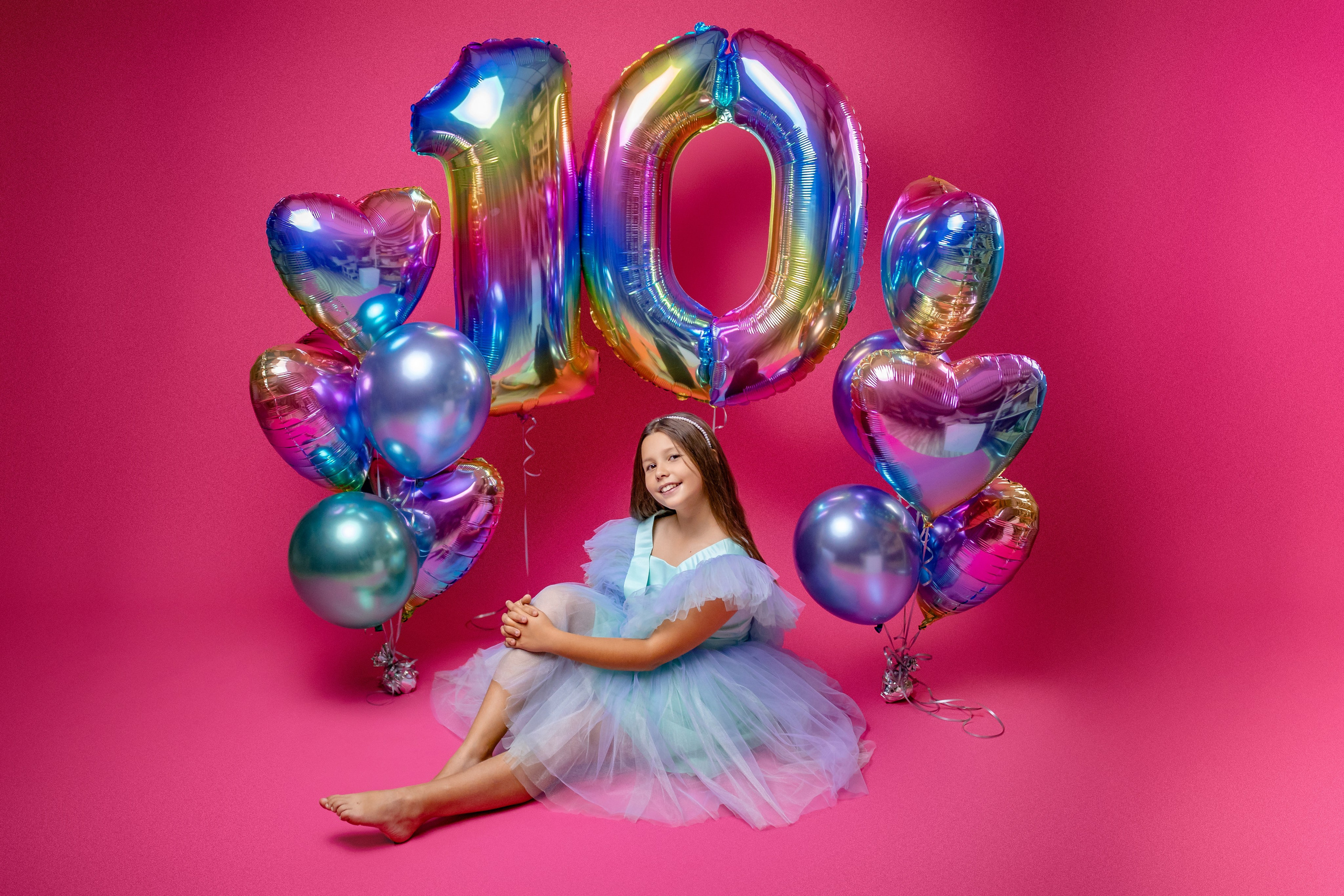 Стилизованная фотосессия в студии на день рождения ребёнка