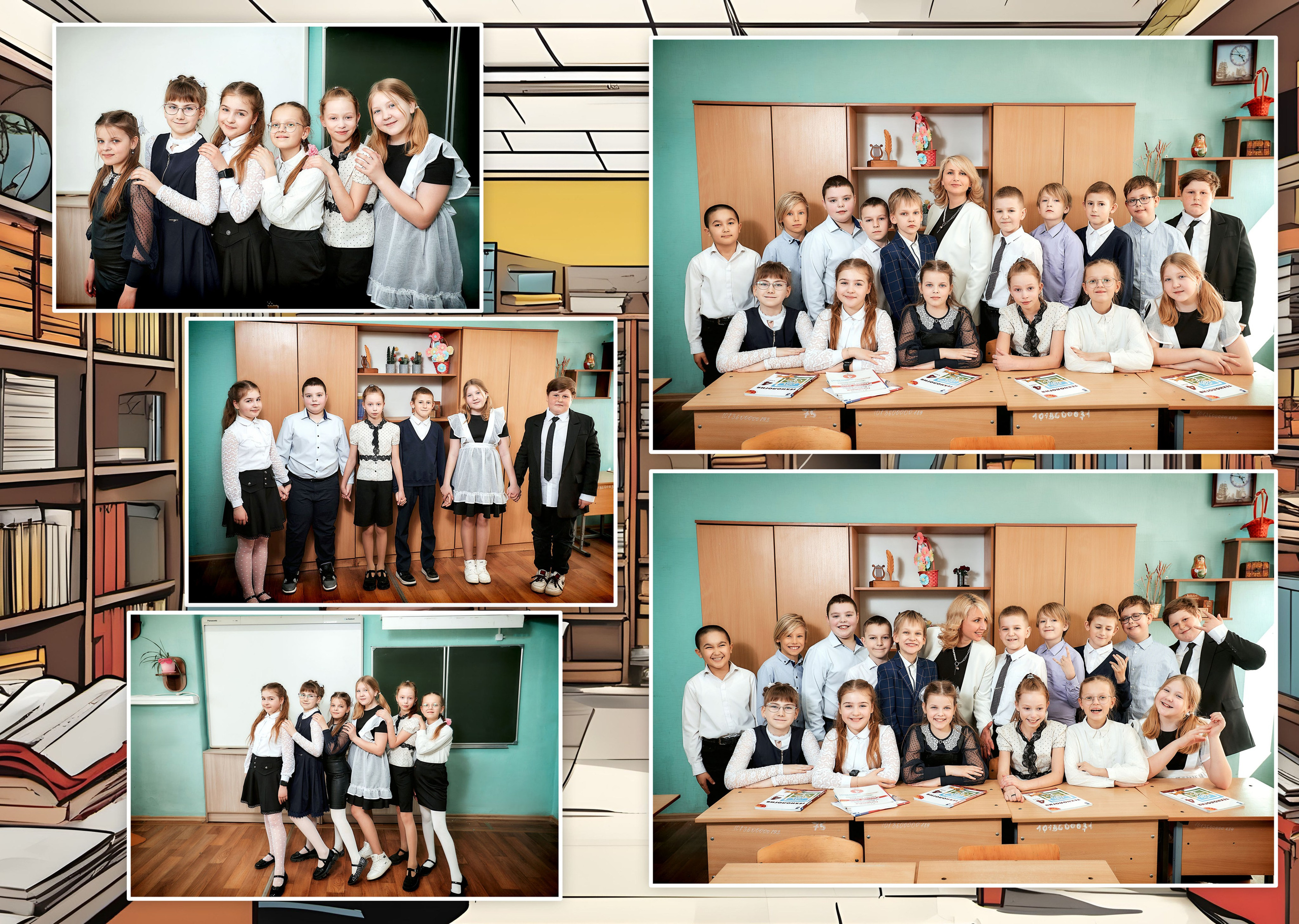 Выпускные альбомы — 4 класс. Фотограф Пустошка и Псковская область (Себеж, Великие Луки, Опочка и др.)