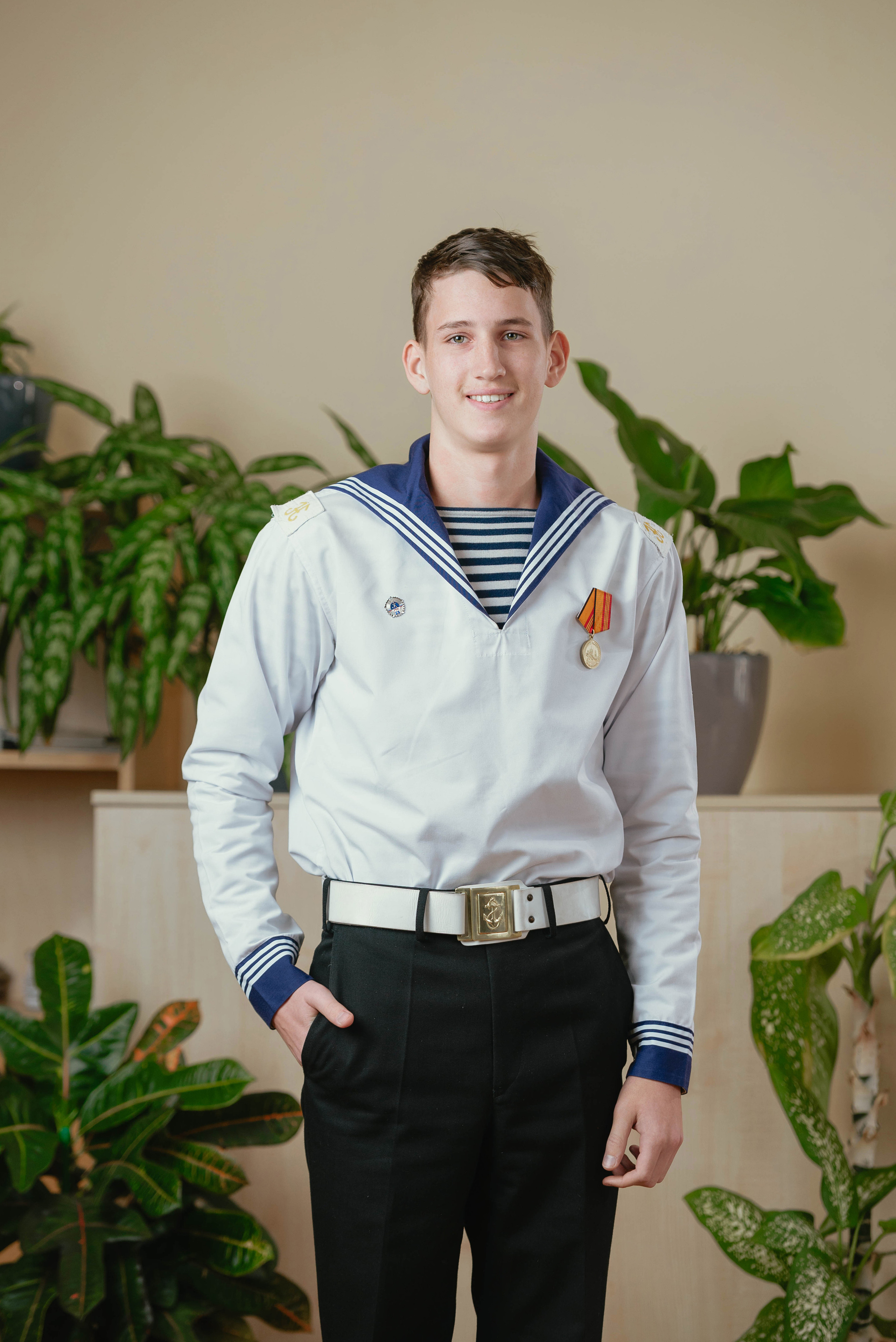 Фотосъемка  9 класса в Филиале Нахимовского военно-морского училища  для выпускных альбомов