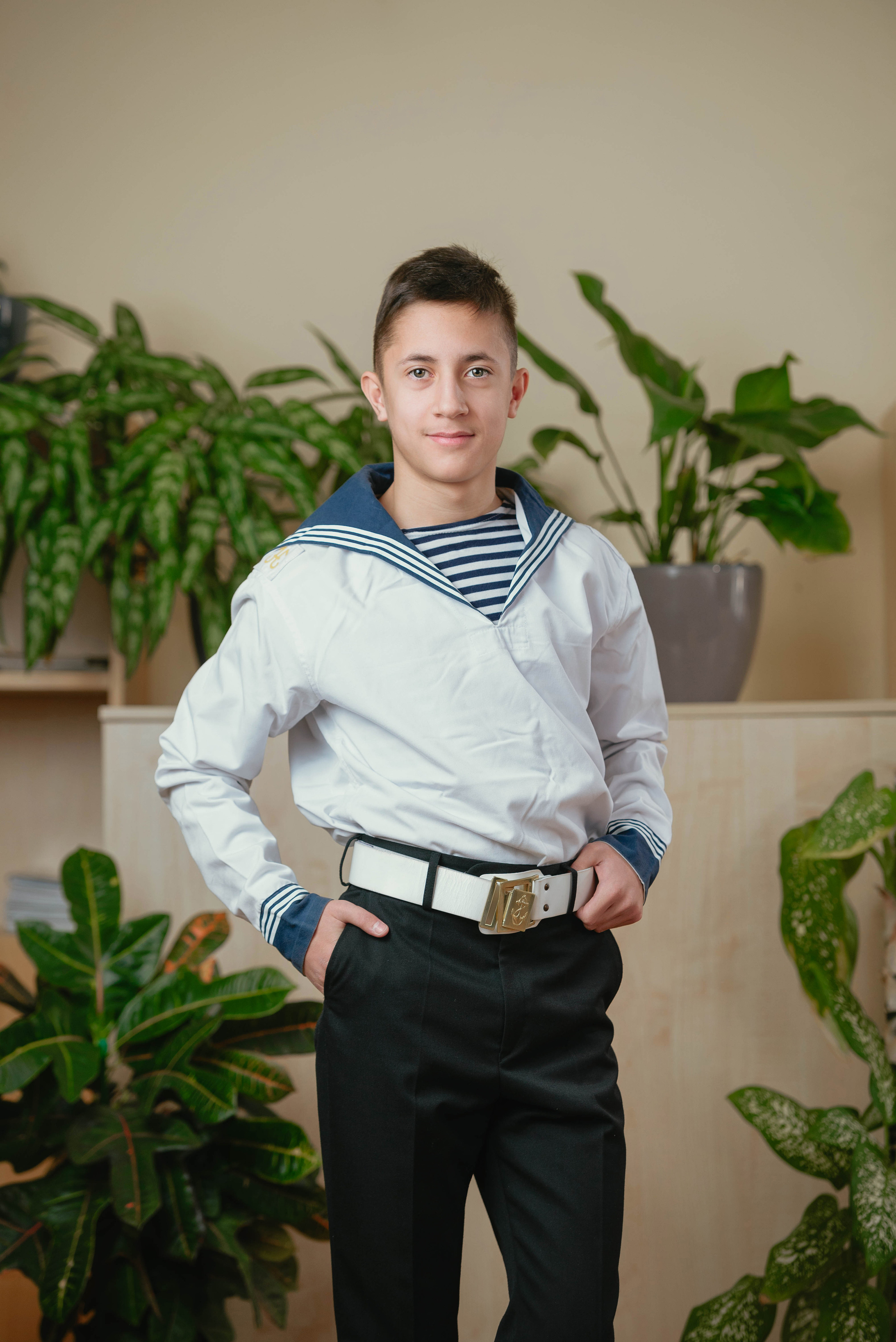 Фотосъемка выпускников 9 класса в Филиале Нахимовского военно-морского училища