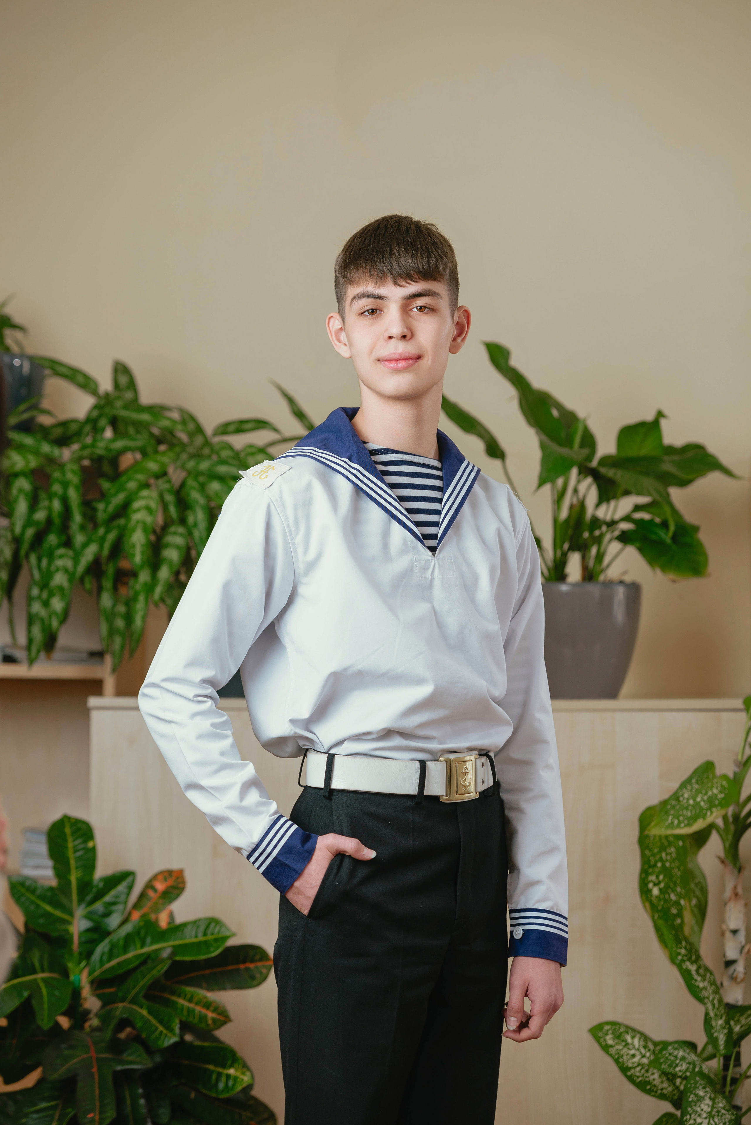 Фотосъемка выпускников 9 класса в Филиале Нахимовского военно-морского училища (Севастопольское президентское кадетское училище) для альбомов