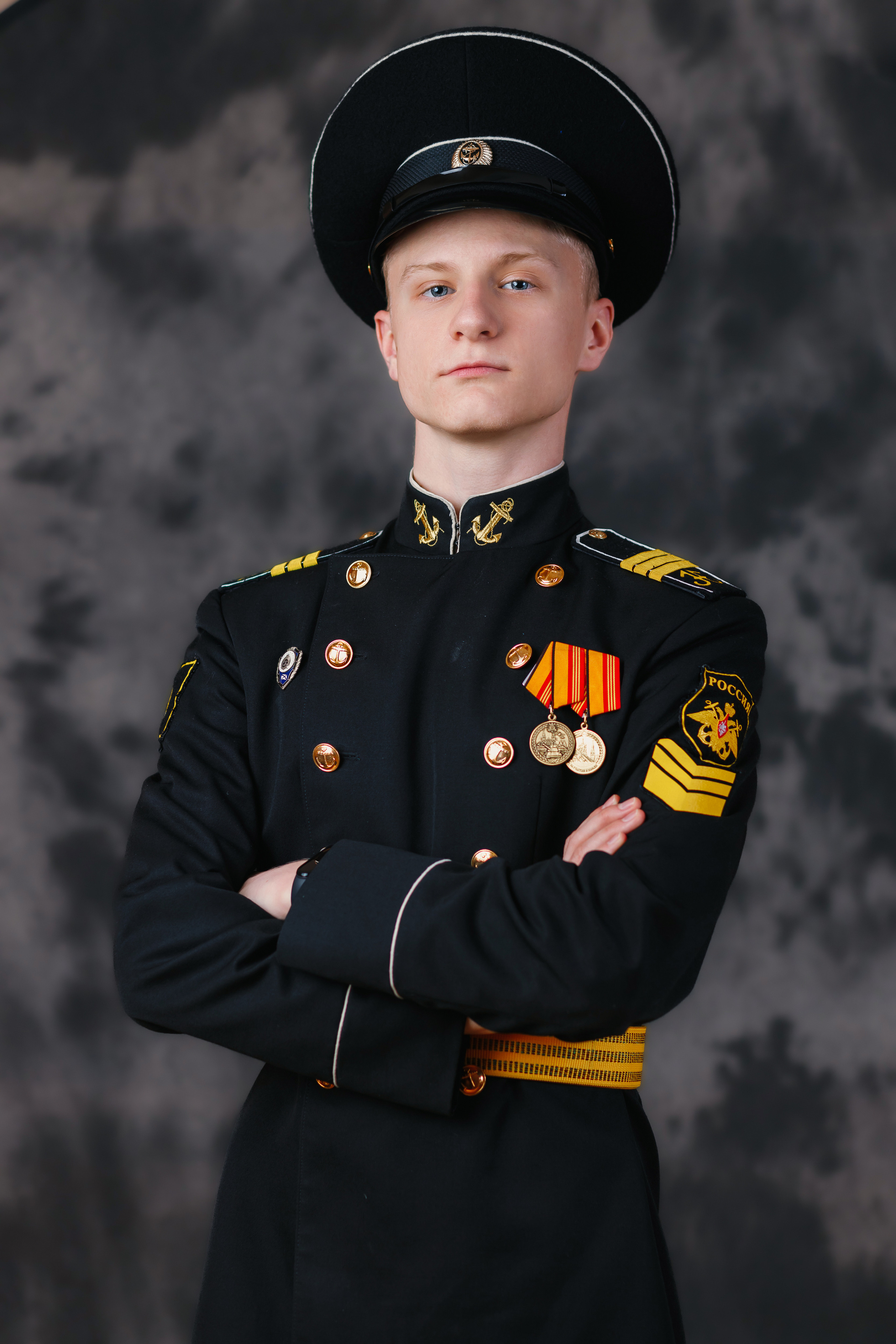 Фотосъемка портретов кадетов 9 класса Филиала Нахимовского военно-морского училища, Севастопольского президентского кадетского училища