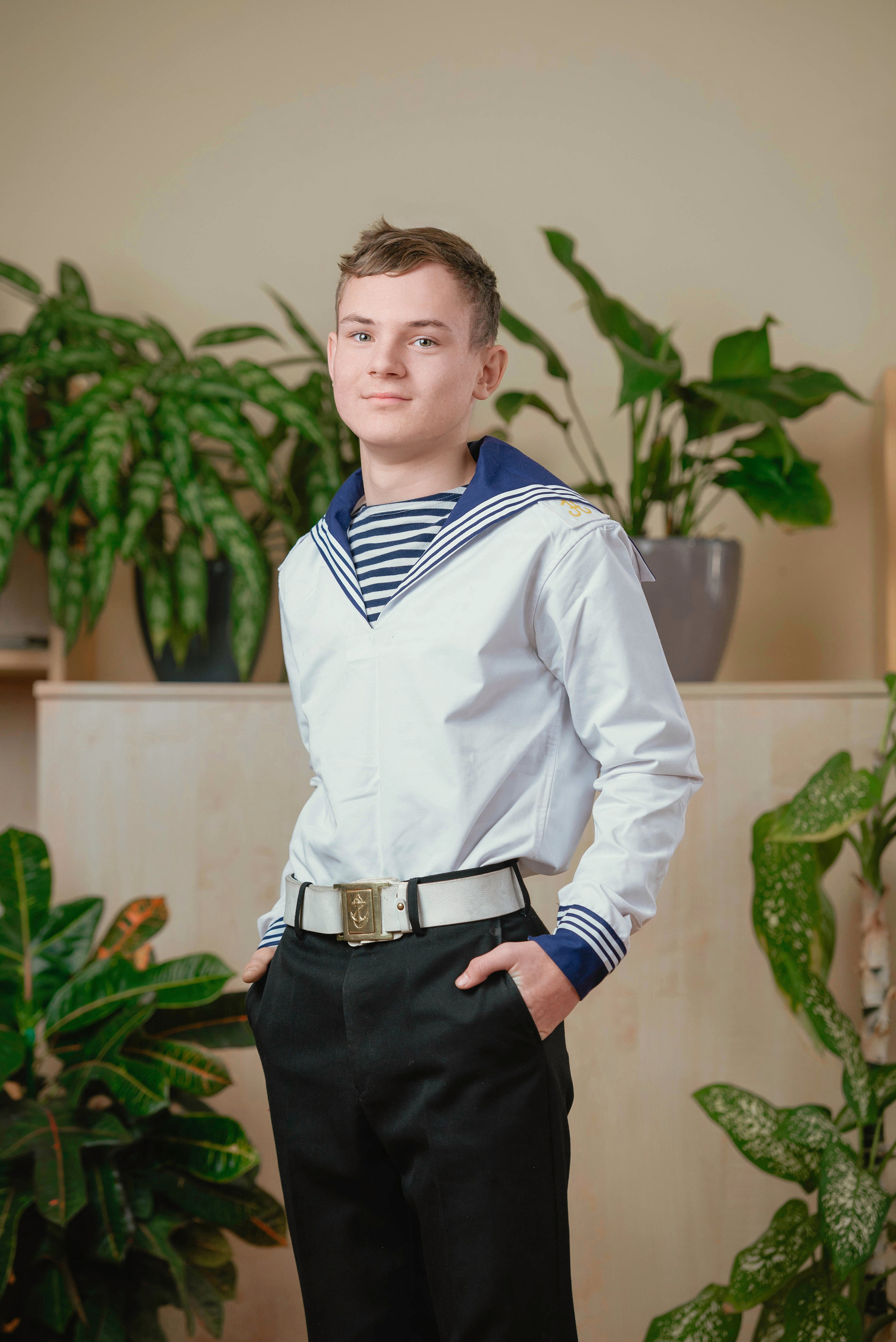 Фотосъемка выпускников 11 класса в Филиале Нахимовского военно-морского училища (Севастопольское президентское кадетское училище) для альбомов