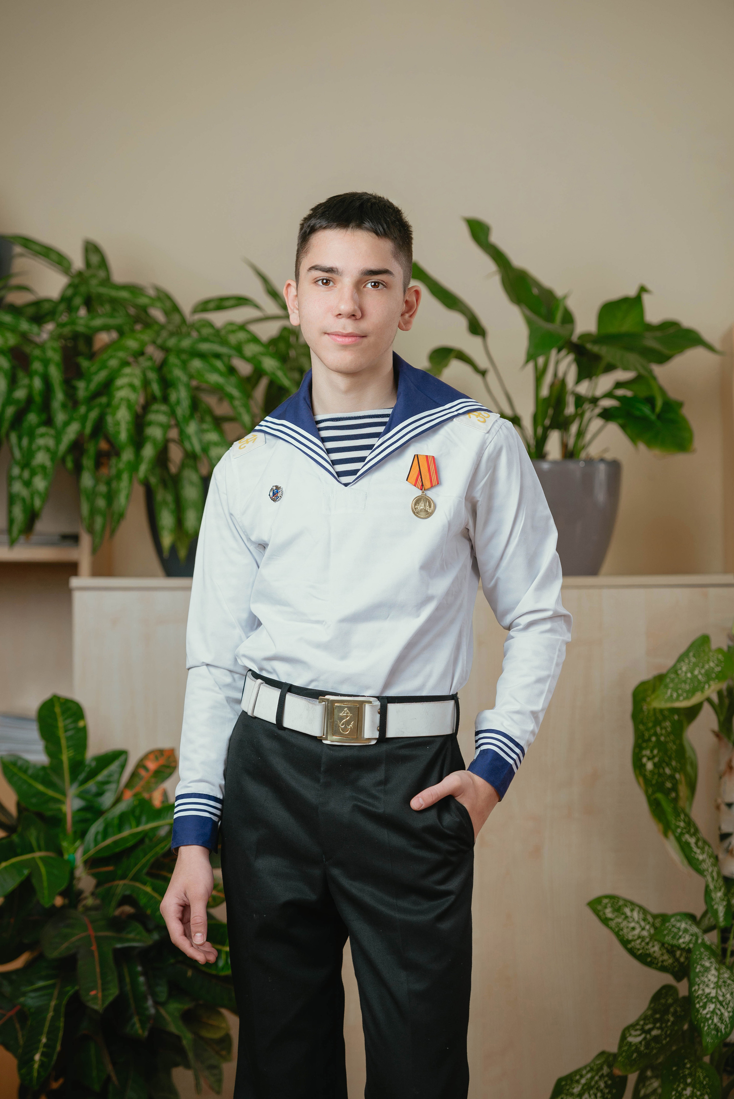 Фотосъемка для выпускных альбомов в Филиале Нахимовского военно-морского училища (Севастопольское президентское кадетское училище)