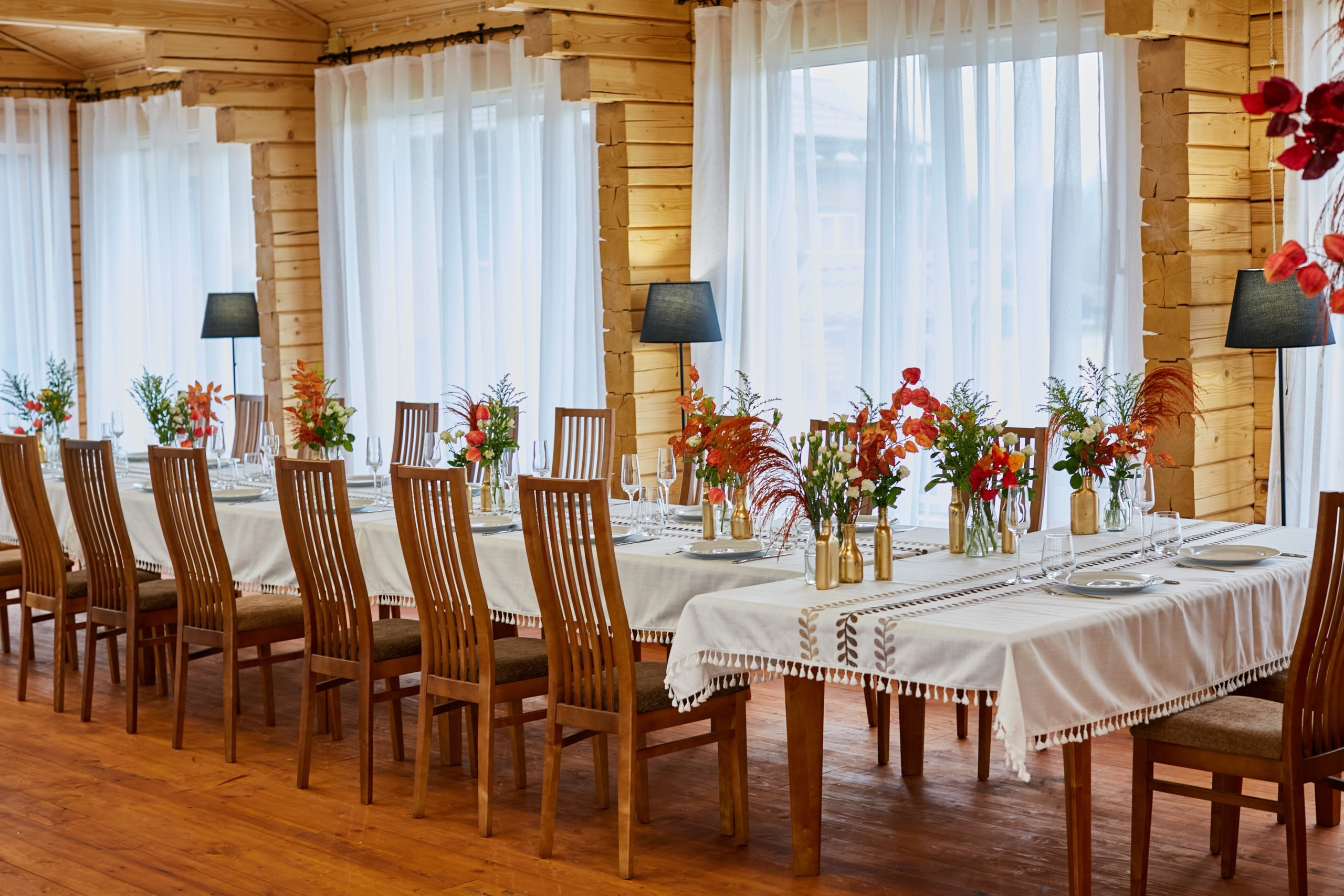 Свадебный банкет в стиле АляРусс на веранде в Якушево +79104495605