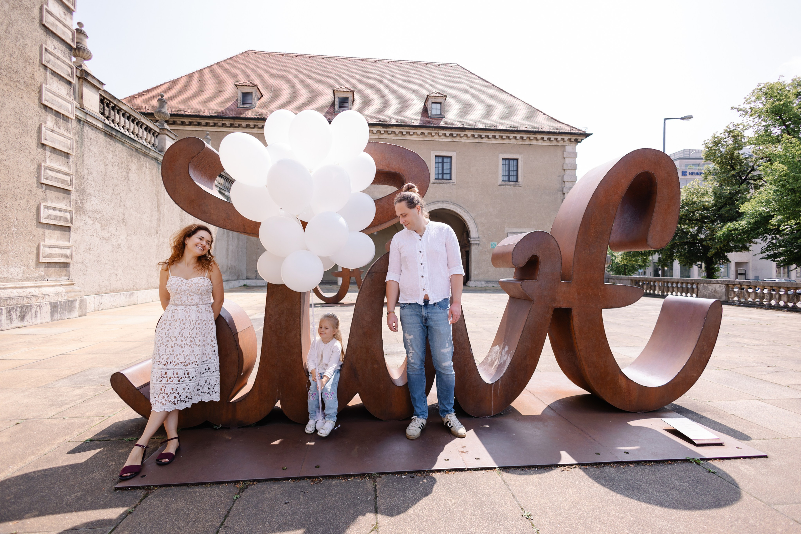 Летняя романтика в центре Мюнхена. Семейный фотограф в Мюнхене Даша Антипина