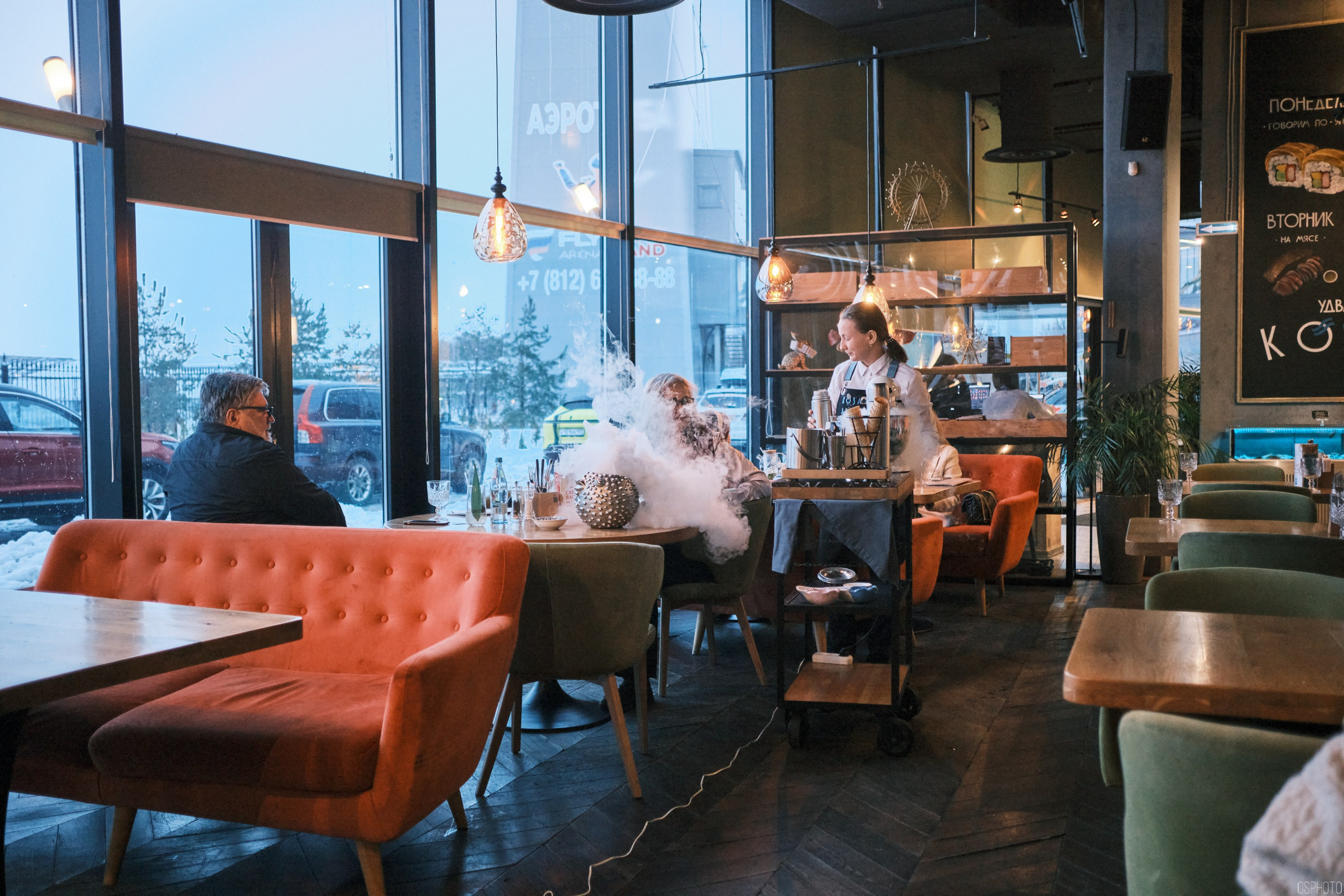 Снег и туман в Санкт-Петербурге. Фотографъ Сергѣевъ. Поймать мгновеніе