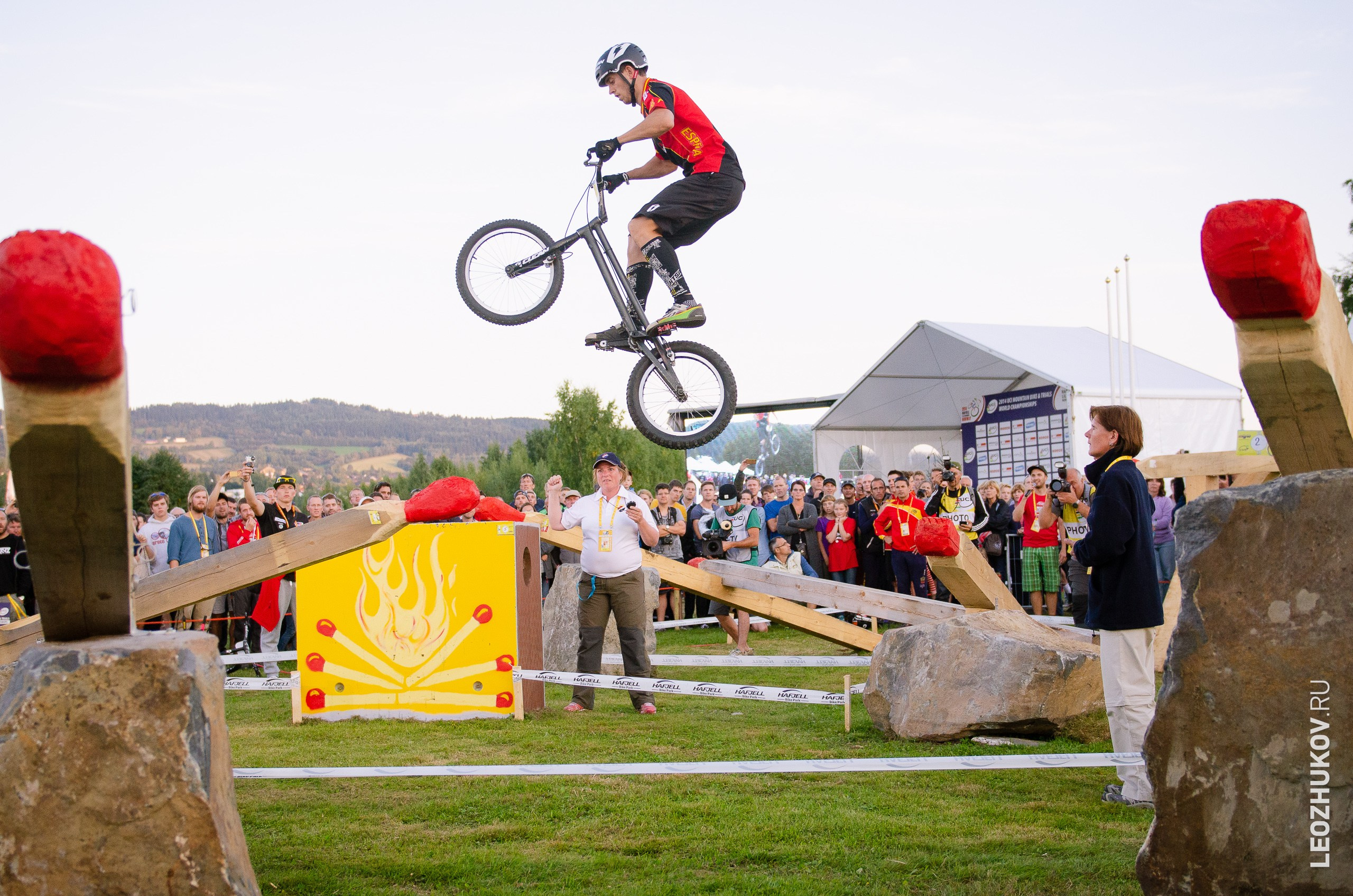 UCI Trials World Championships 2014. Sports photographer Leonid Zhukov
