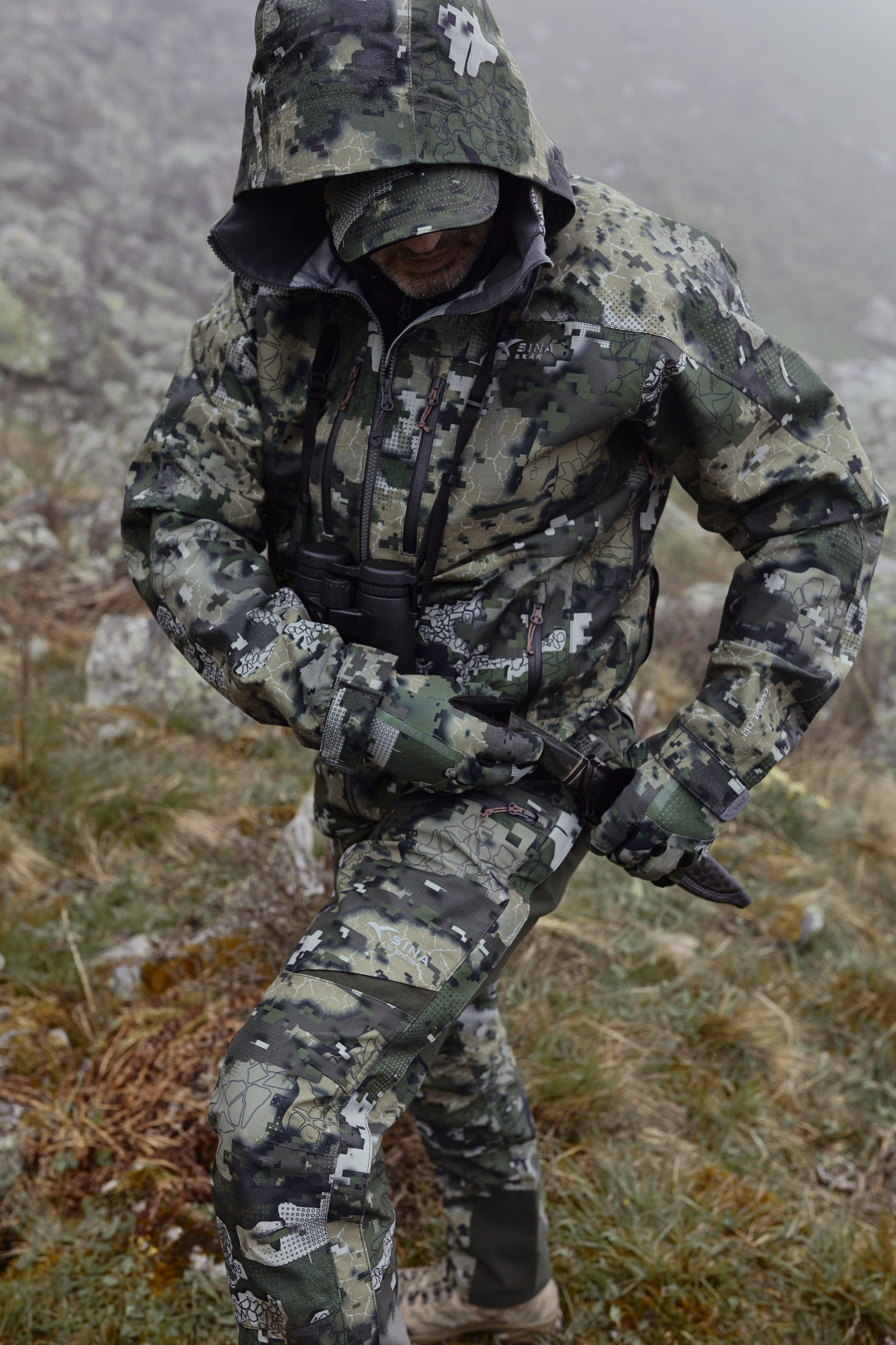 Съемка для бренда охотничьей одежды под ключ. Фотограф Продюсер в горах КБР / Москва Нальчик Горы