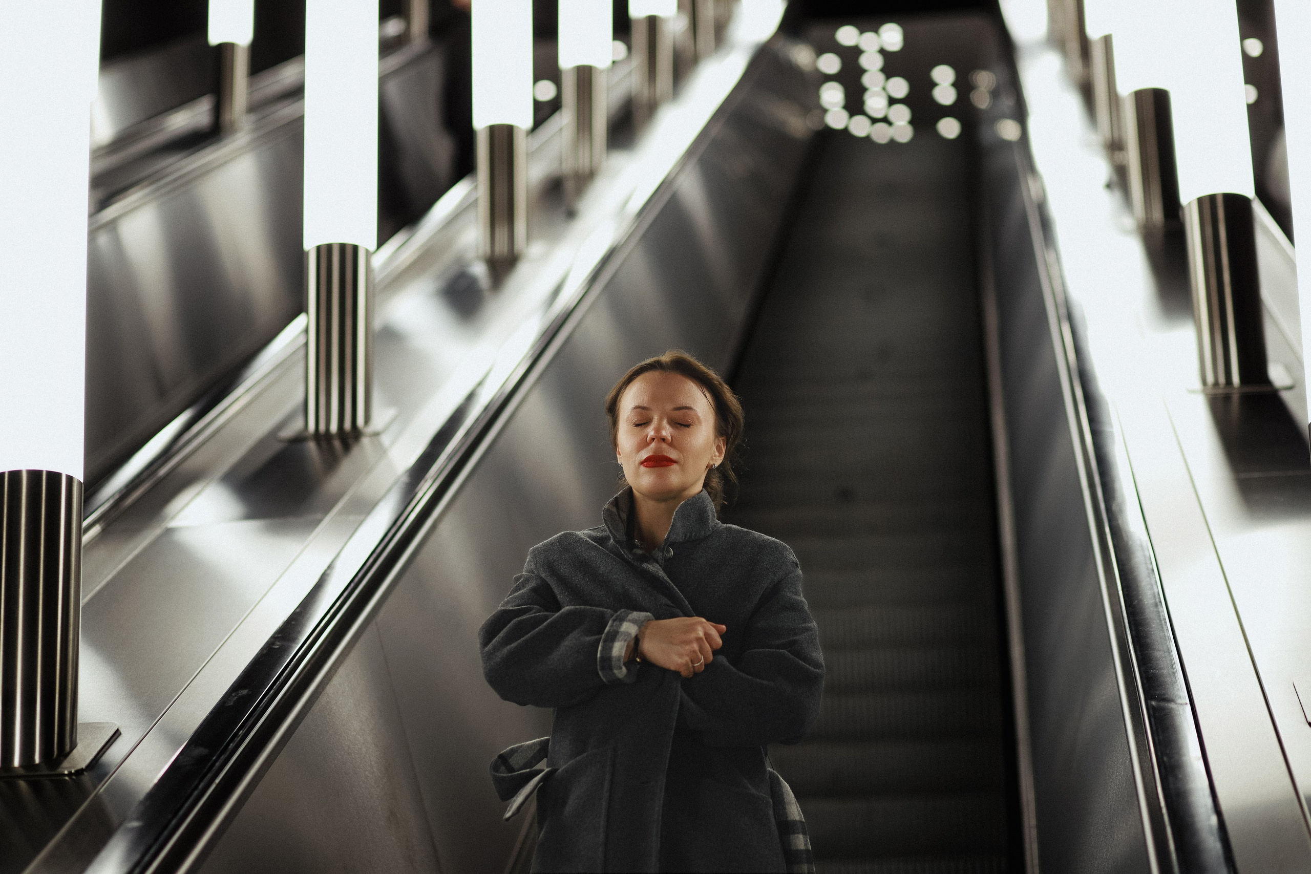 Фотосессия в московском метро. Портретный и семейный фотограф в Москве Мария Рослякова