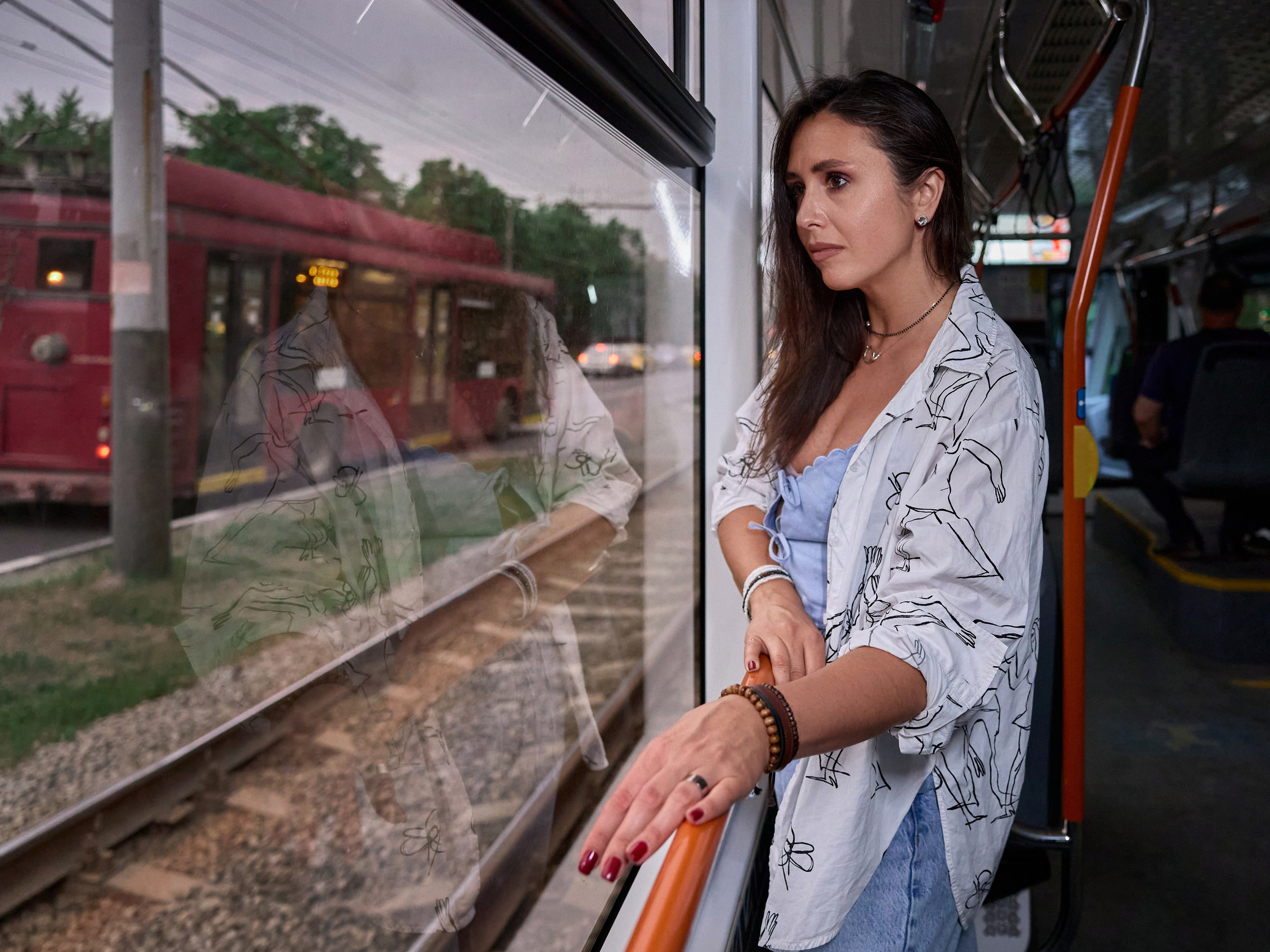 уличная арт съемка в общественном транспорте Екатерина Максимова