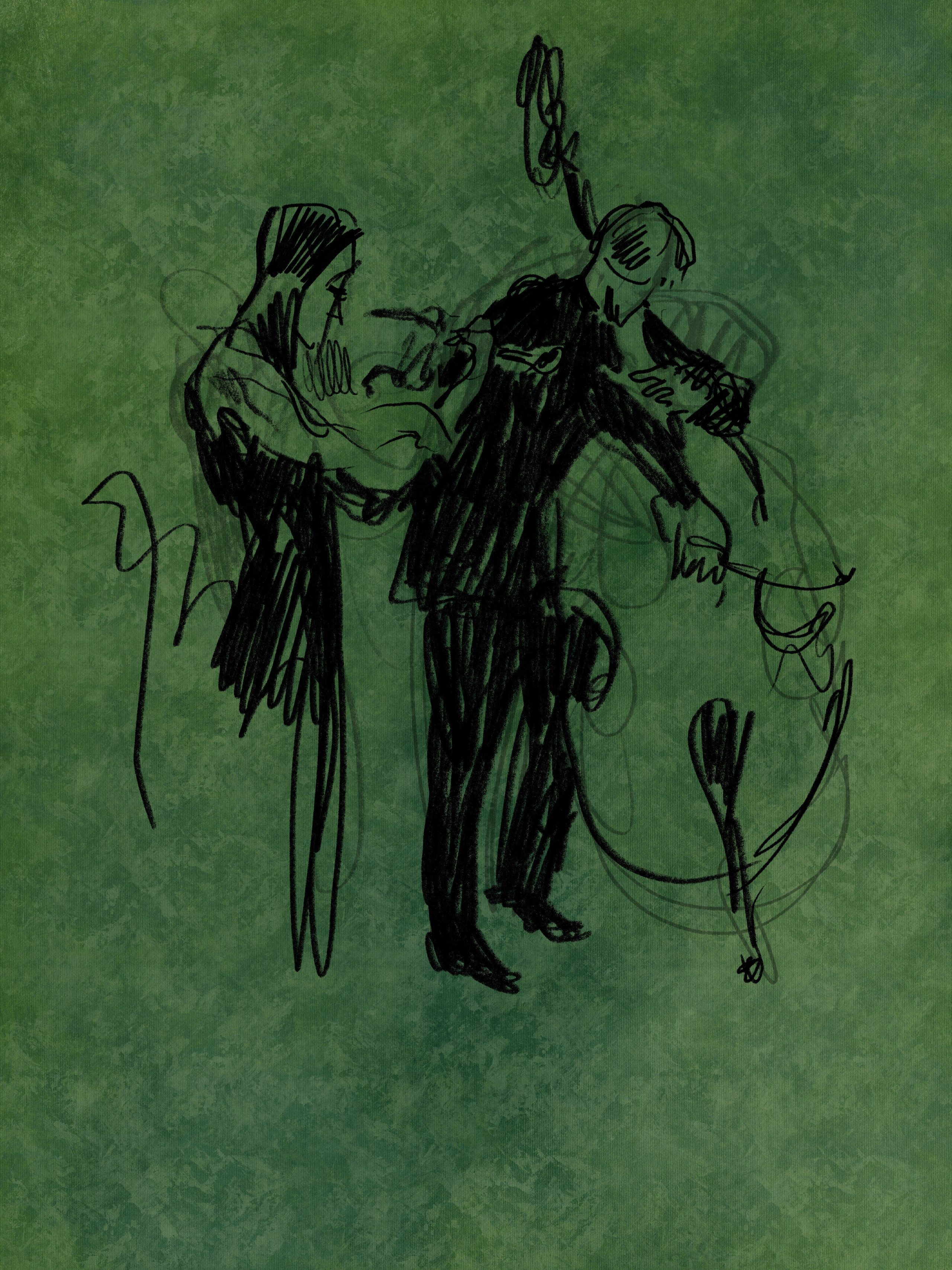 ОКОЛО МУЗЫКИ. Artist Anna Khopta. Oil and Acrylic Paintings. Moscow