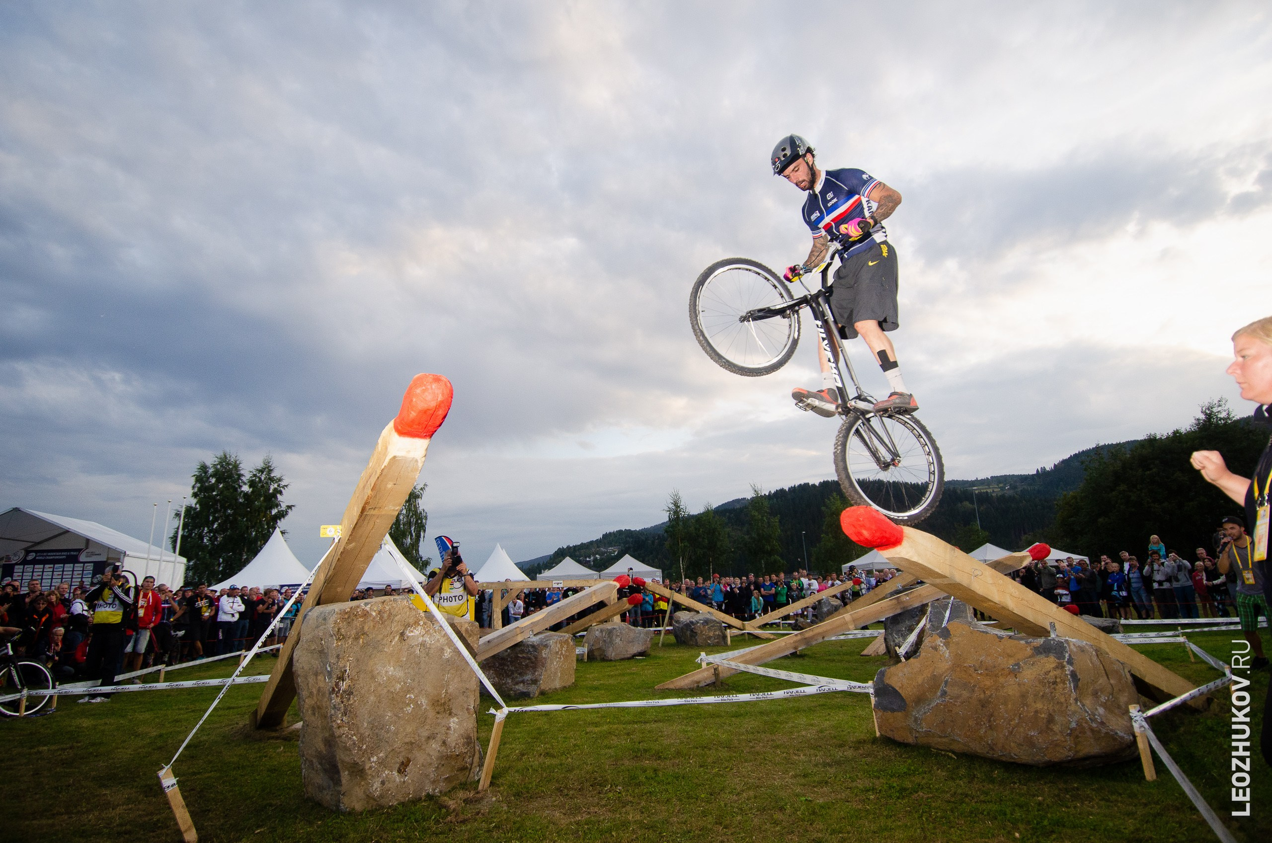 UCI Trials World Championships 2014. Sports photographer Leonid Zhukov