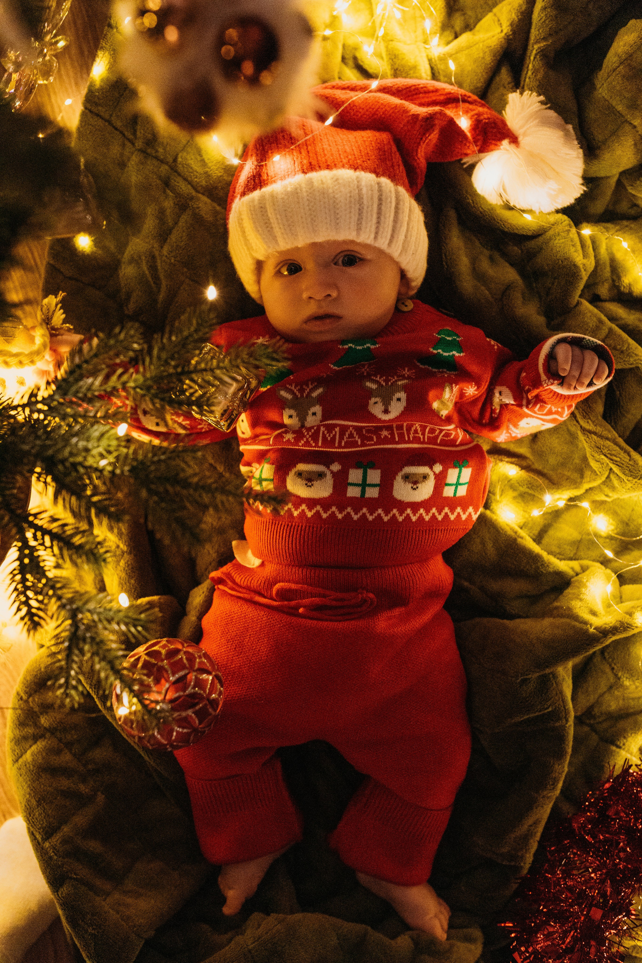 Домашняя новогодняя фотосессия. Фотограф новорожденных в г. Барнаул Ренпенинг Катерина