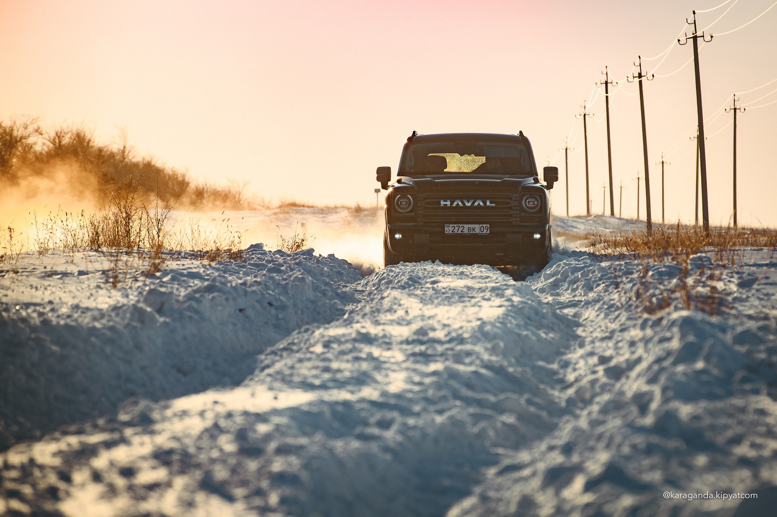 Зимний заезд на HAVAL H9. Кипятком Караганда