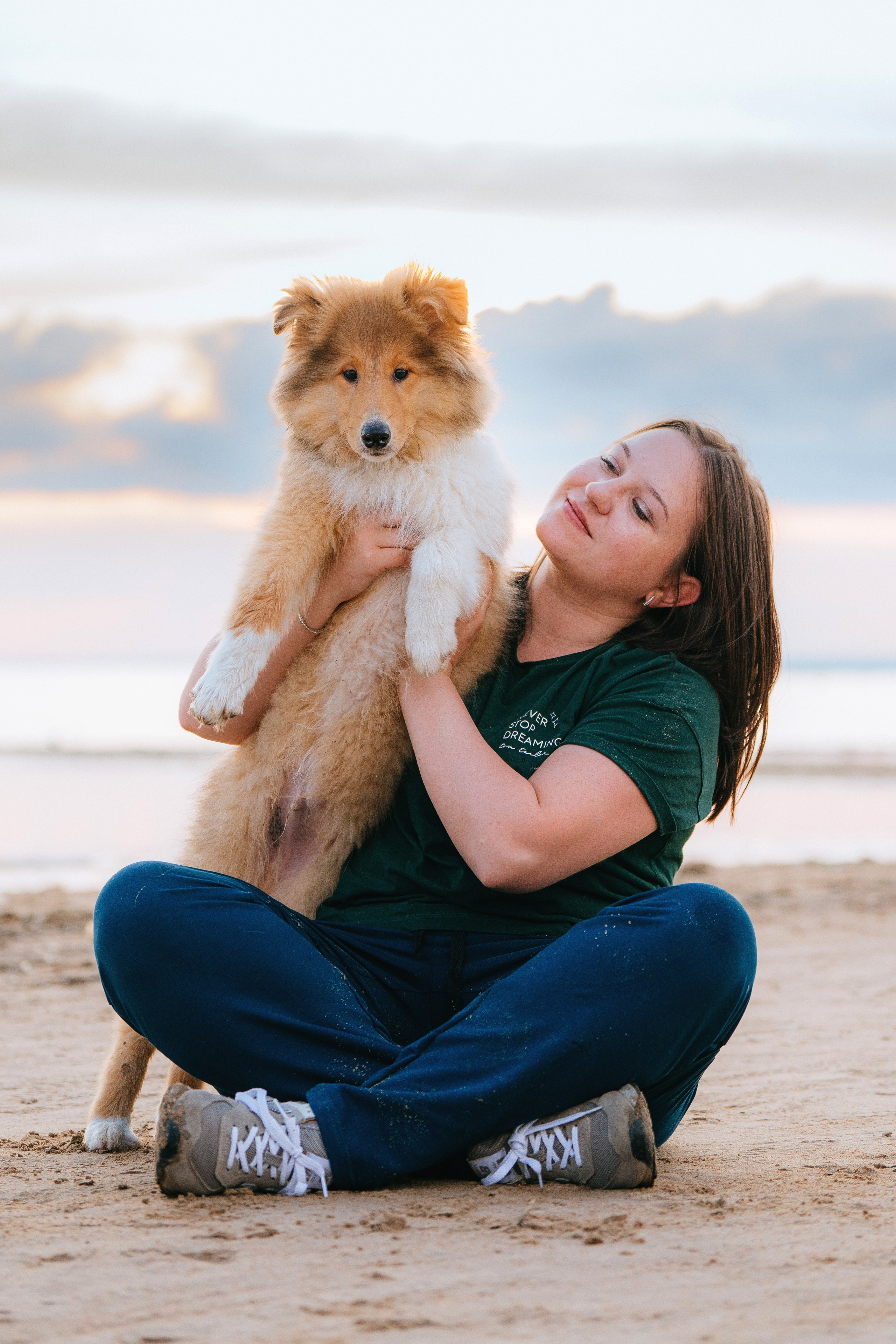 Фотосессия со щенками колли. Фотограф анималист в Спб недорого Олеся Майорова