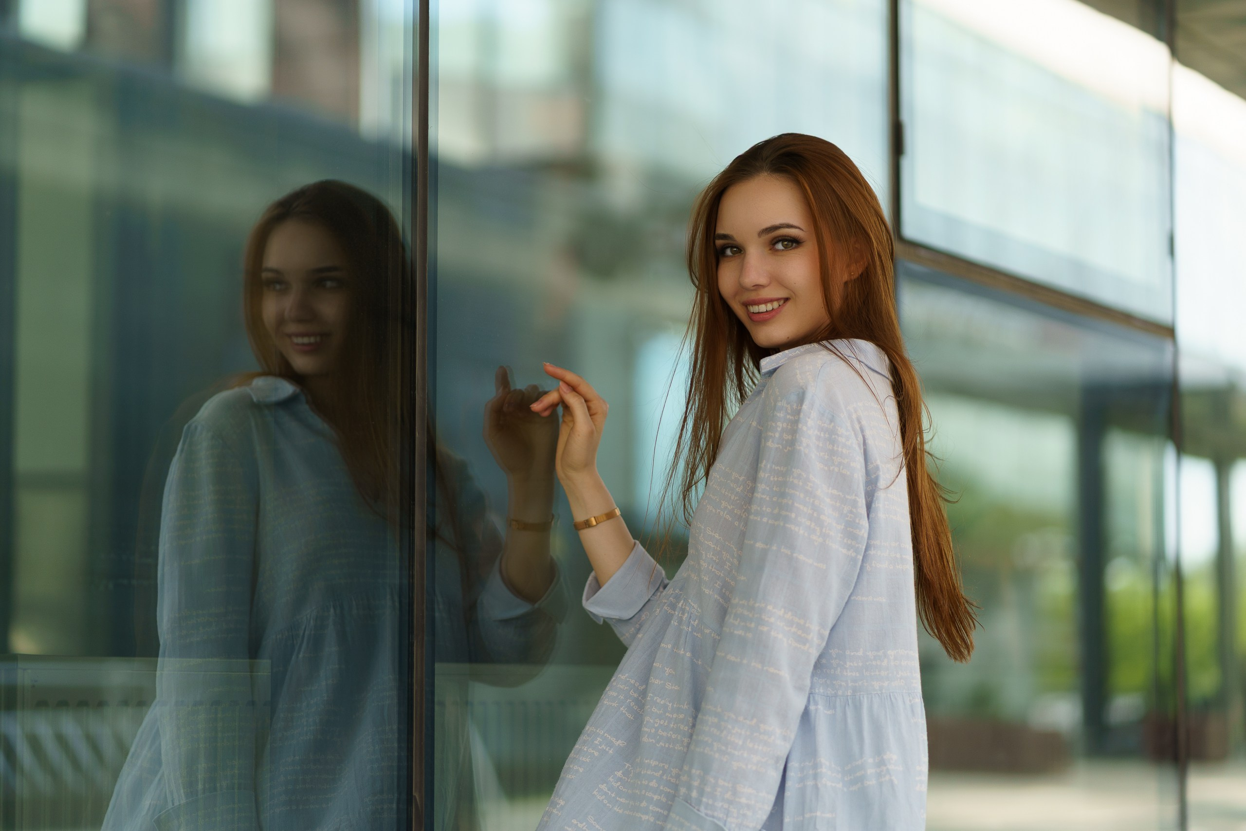 Портрет девушки с отражением | съемка портретов Екатеринбург