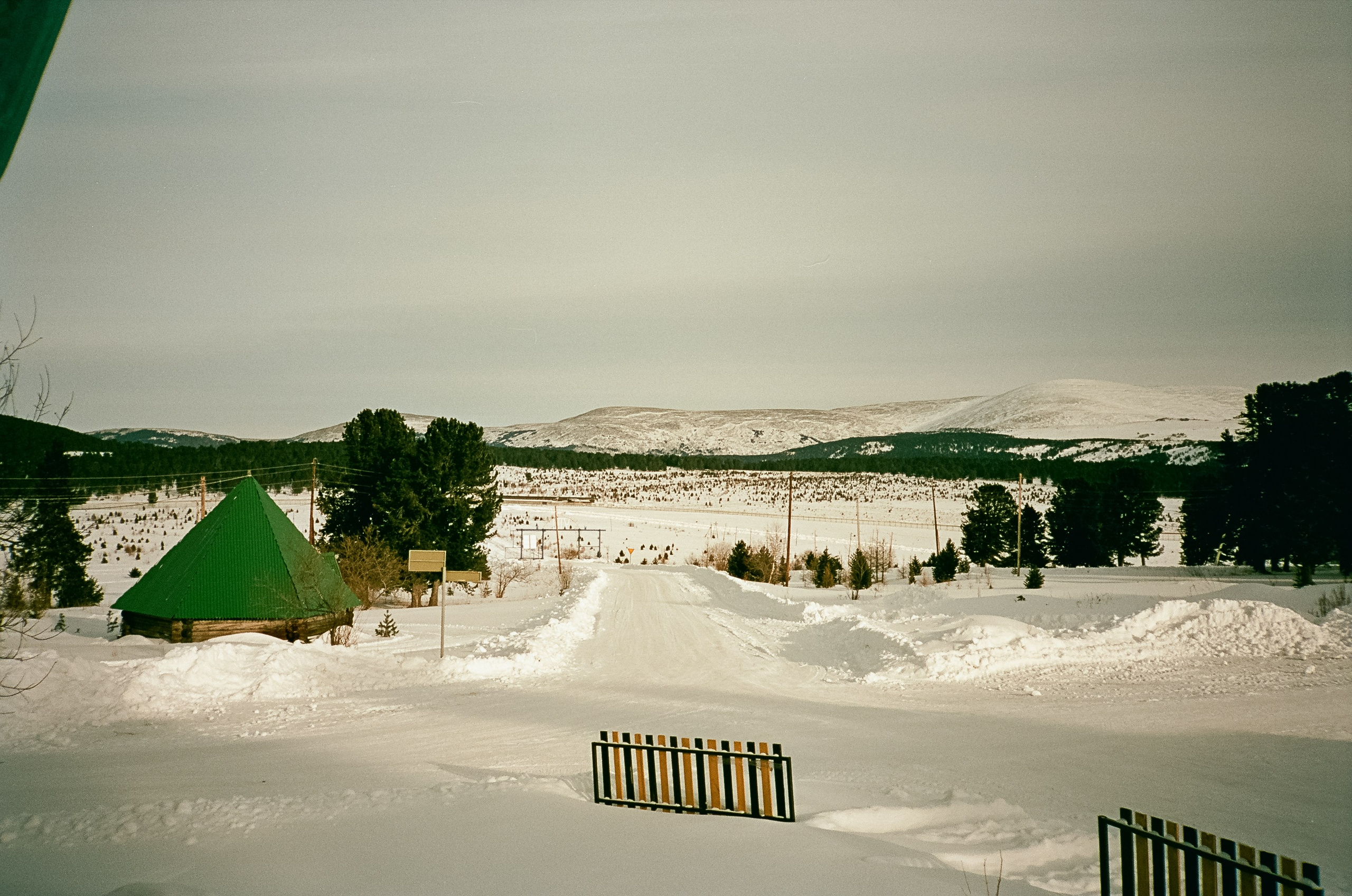 Семинский перевал / 19 декабря 2023 года (-18℃) / Kodak Aerocolor IV