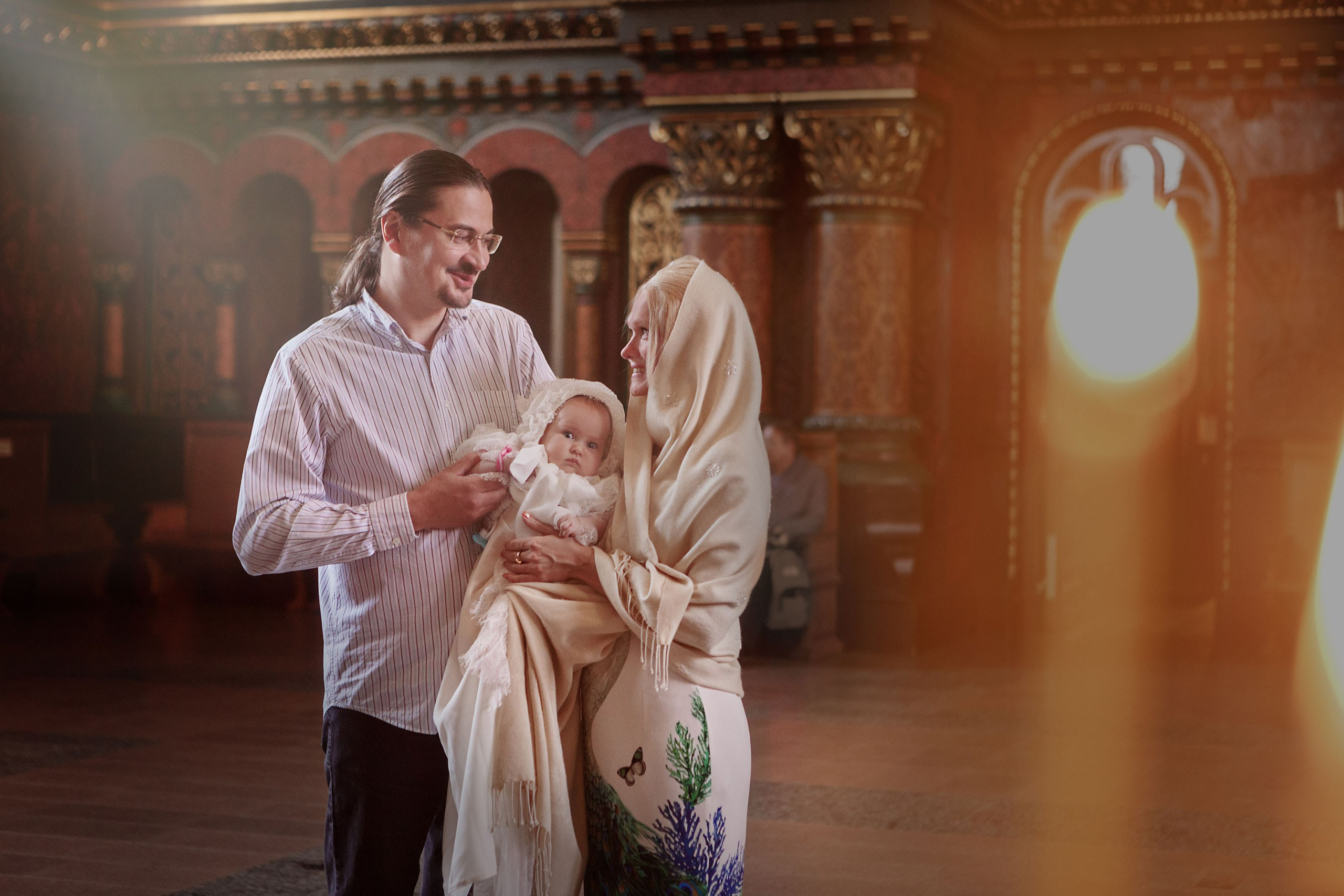Фотосессия крещения новорожденных