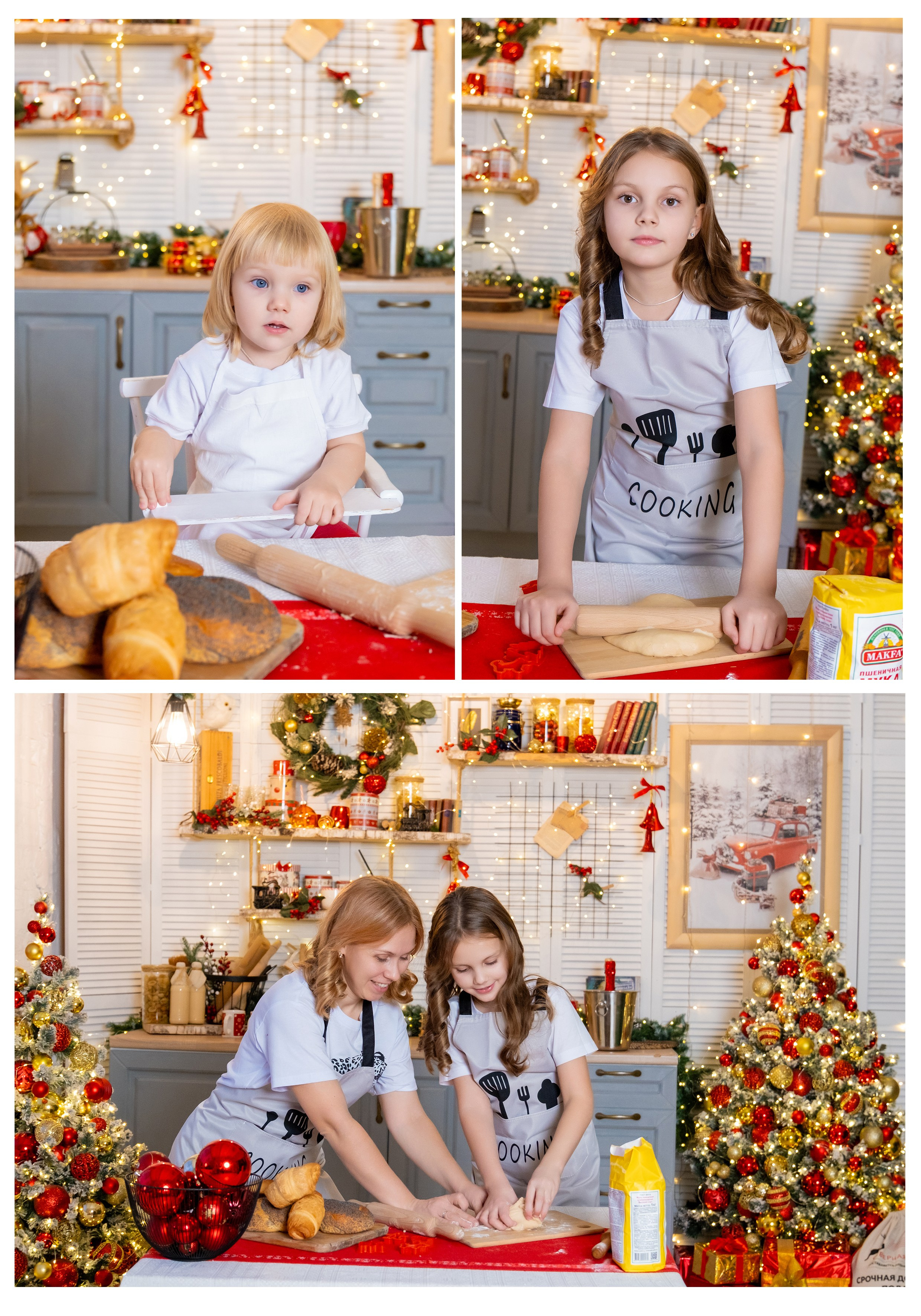 Новогодняя фотосессия в студии. Профессиональный фотограф в Москве и Одинцово Родика Архип