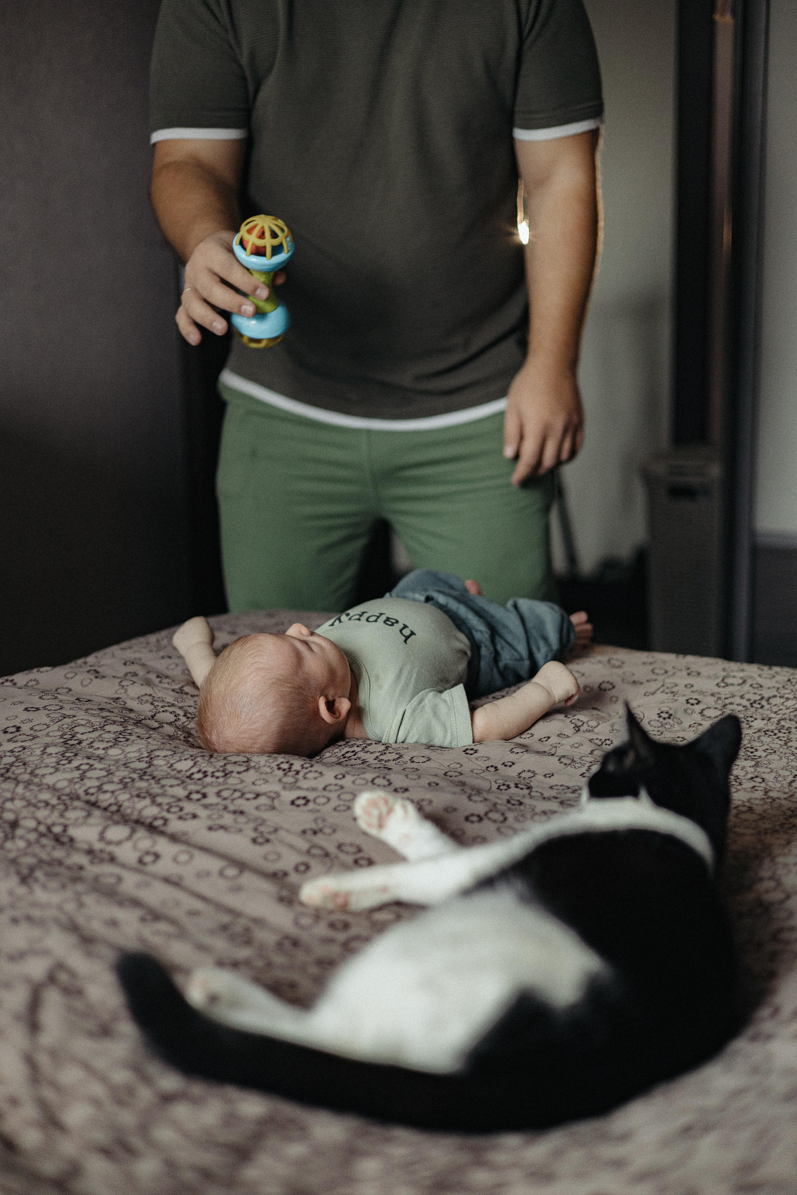 Домашняя семейная фотосессия с малышом. Портретный и семейный фотограф в Москве Мария Рослякова