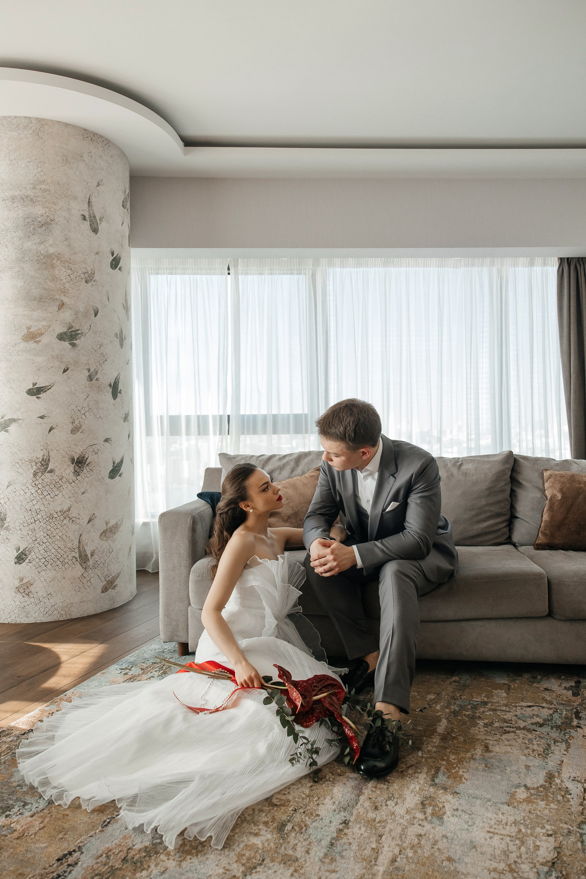 свадебная фотосессия в отеле Radisson Blu Олимпийский в москве