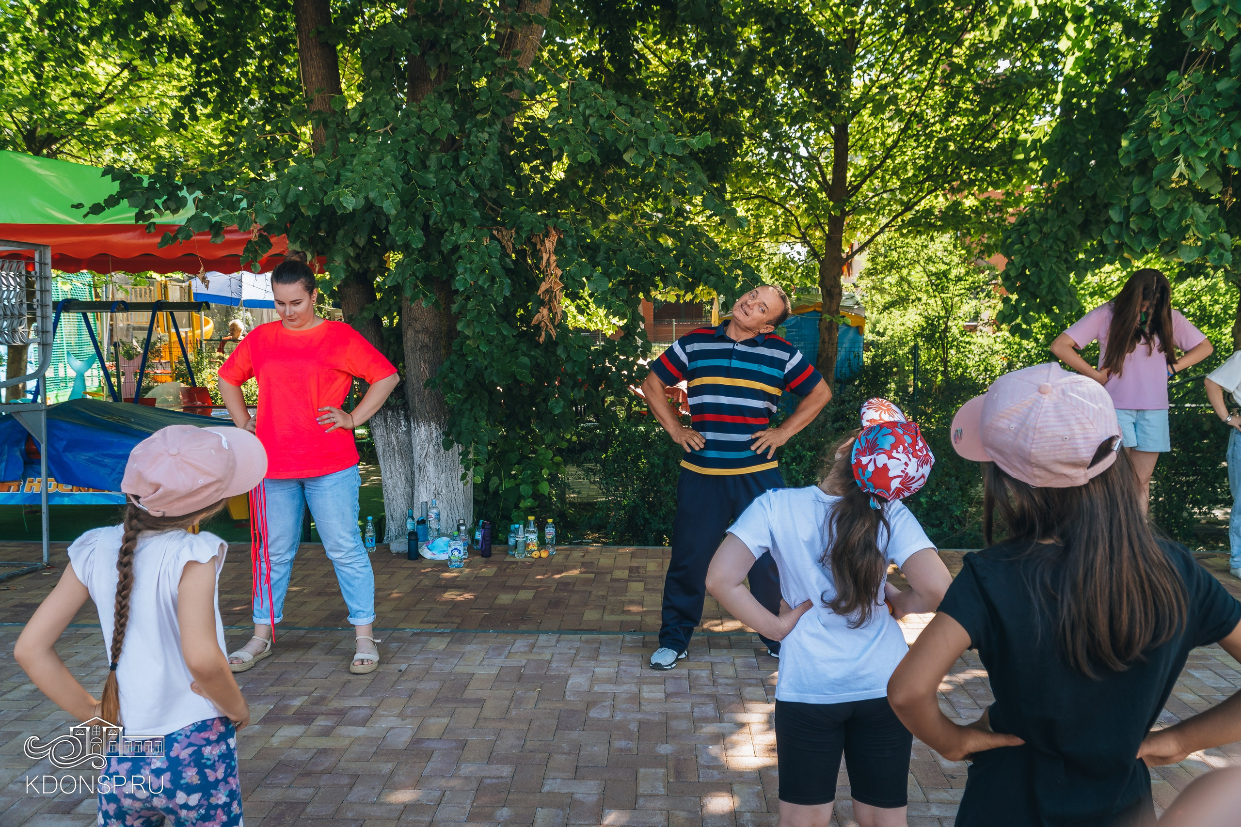 Детская зарядка со спортсменом. Новотитаровский Дом культуры