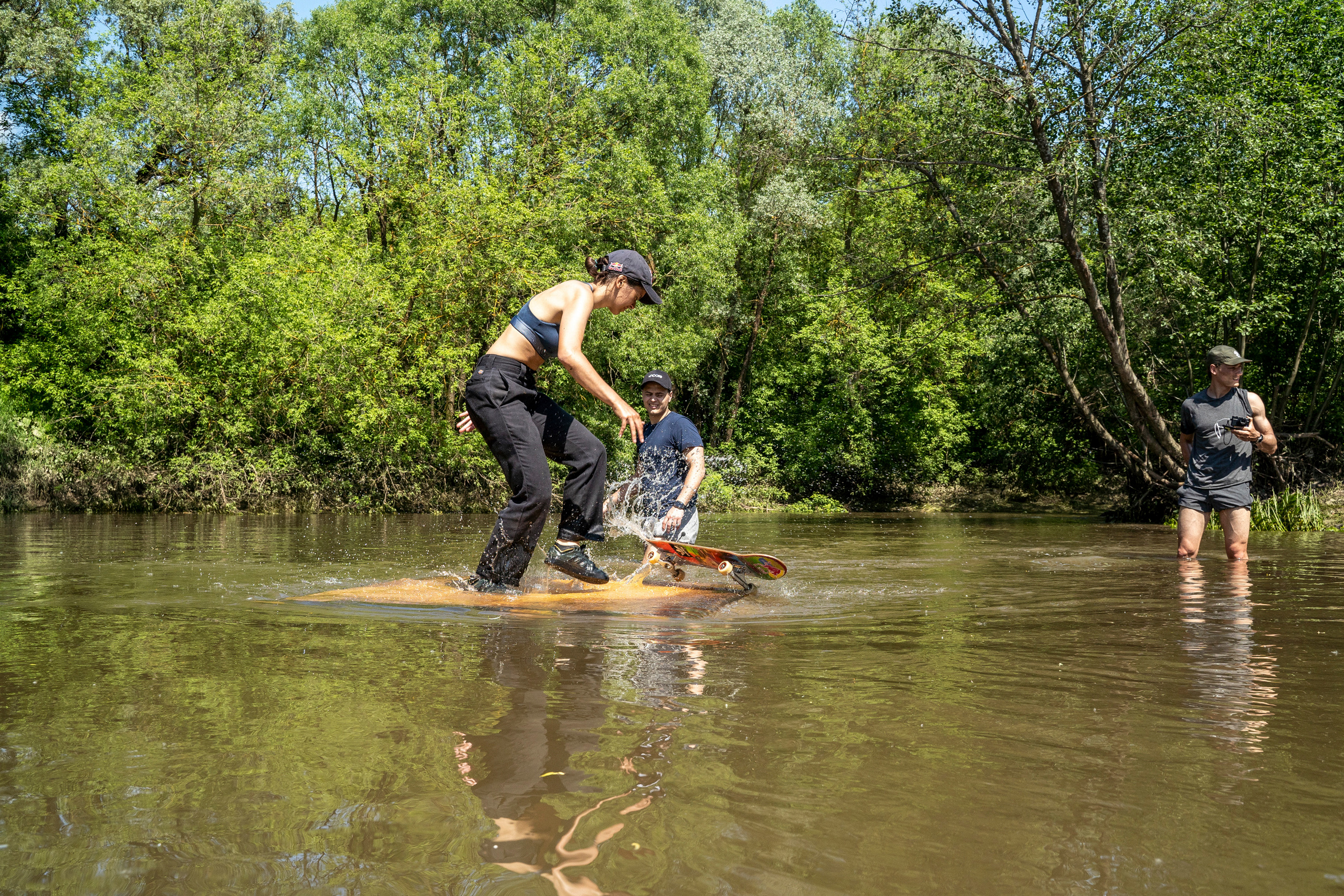 Скейт на воде. Creative photographer Denis Klero