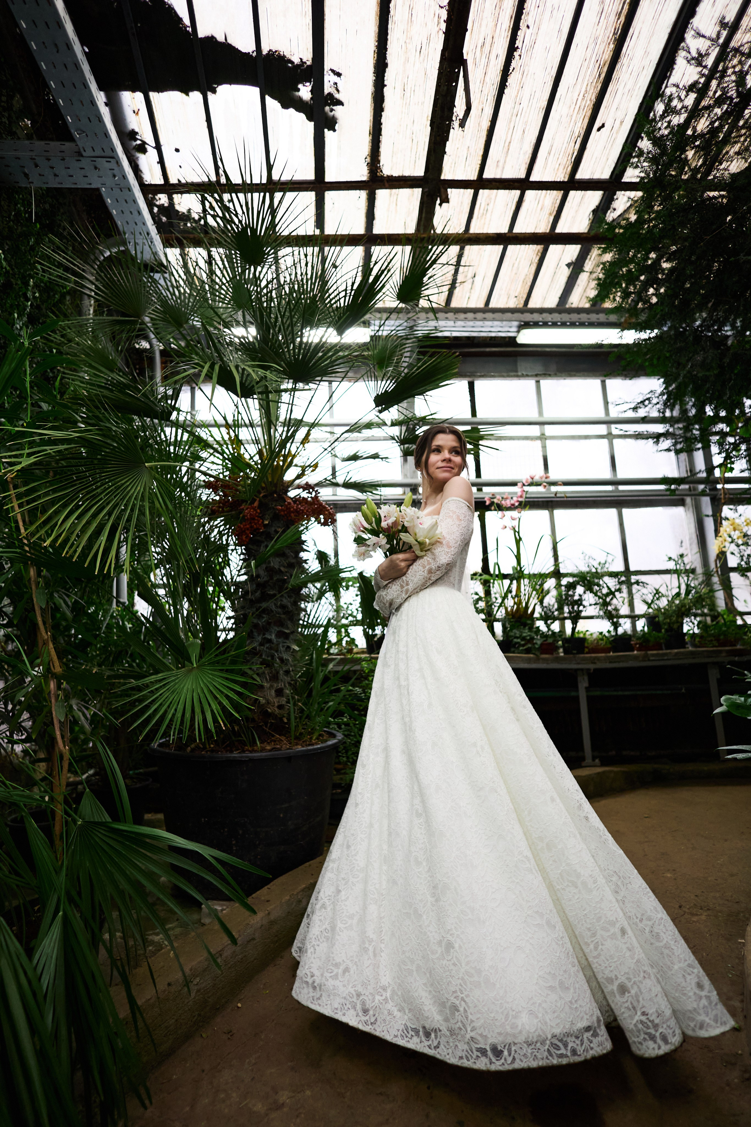 Классические сборы в отеле. Роспись в 4 ЗАГСе и съемка в оранжерее Цицина РАН. Любовь Юсупова. Фотограф