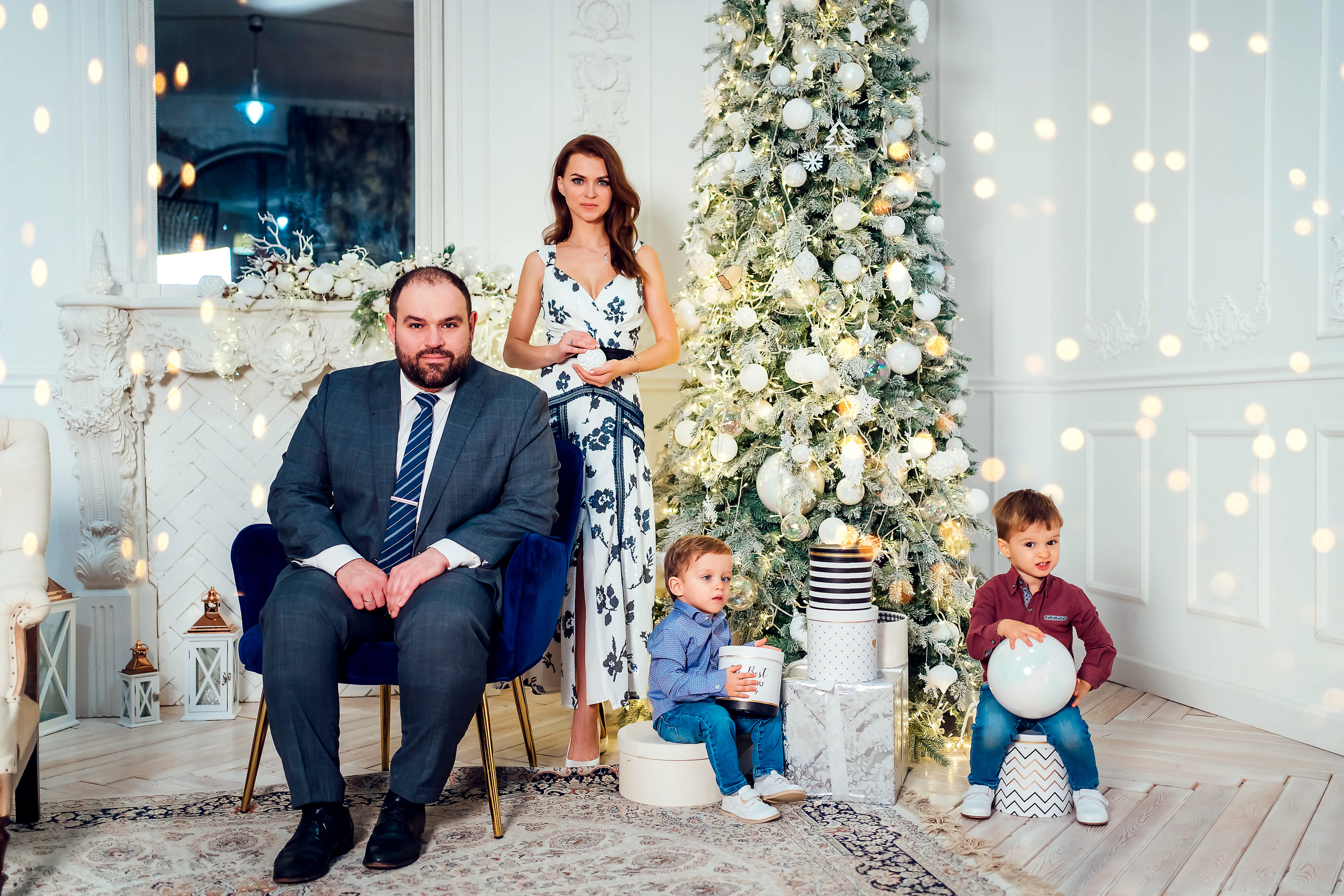 Новогодняя съемка семьи Елены. Семейный и детский фотограф в Ростове-на-Дону Екатерина Шевченко