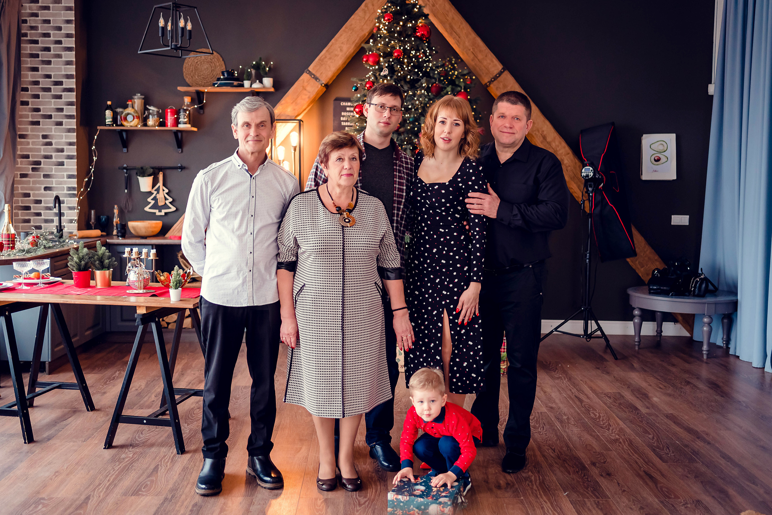 Анастасия Новогодняя история семьи. Семейный и детский фотограф в Ростове-на-Дону Екатерина Шевченко