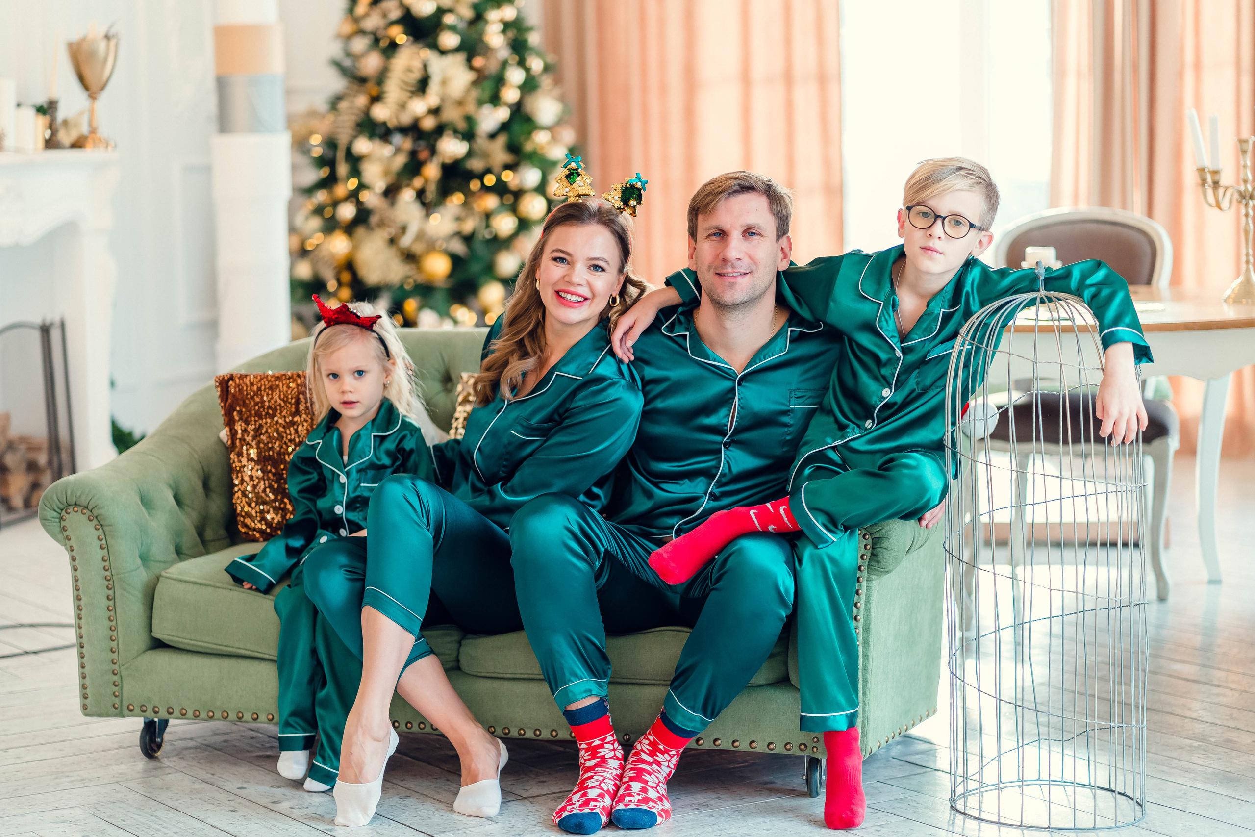 Новогодняя съемка семьи Ковалевских. Семейный и детский фотограф в Ростове-на-Дону Екатерина Шевченко