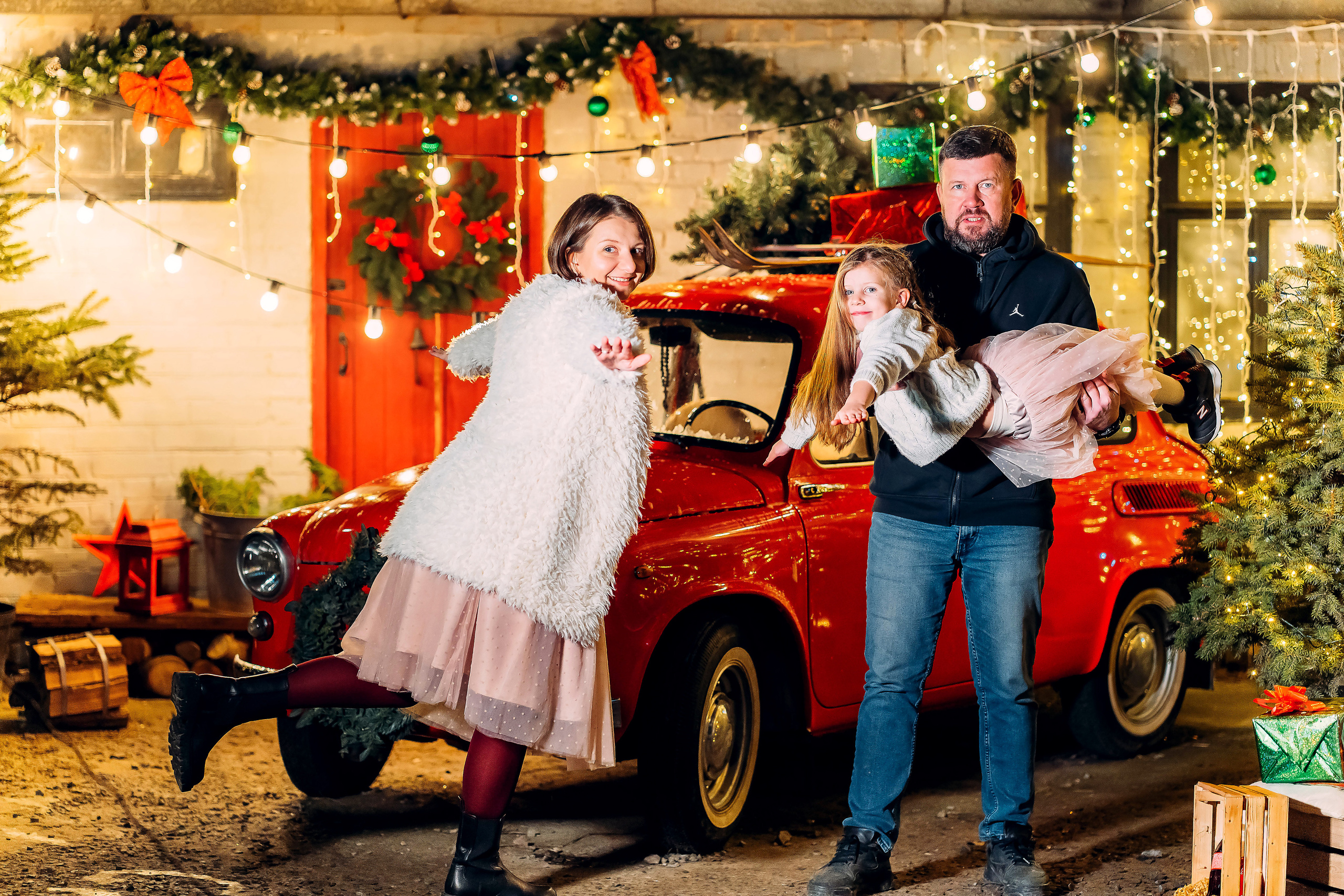 Новогодняя семейная съемка Юлия, Соня, Николай. Семейный и детский фотограф в Ростове-на-Дону Екатерина Шевченко