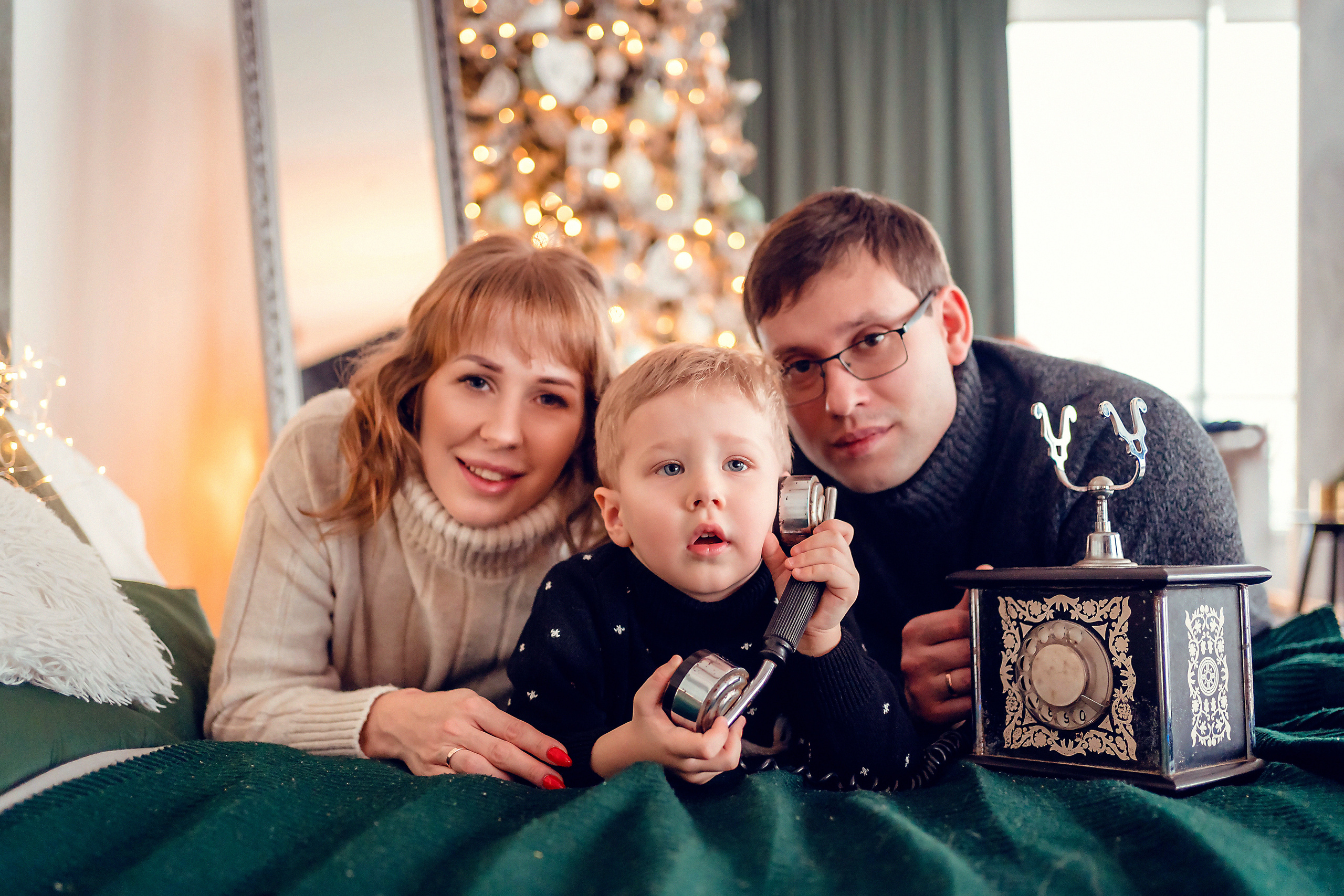 Анастасия Новогодняя история семьи. Семейный и детский фотограф в Ростове-на-Дону Екатерина Шевченко