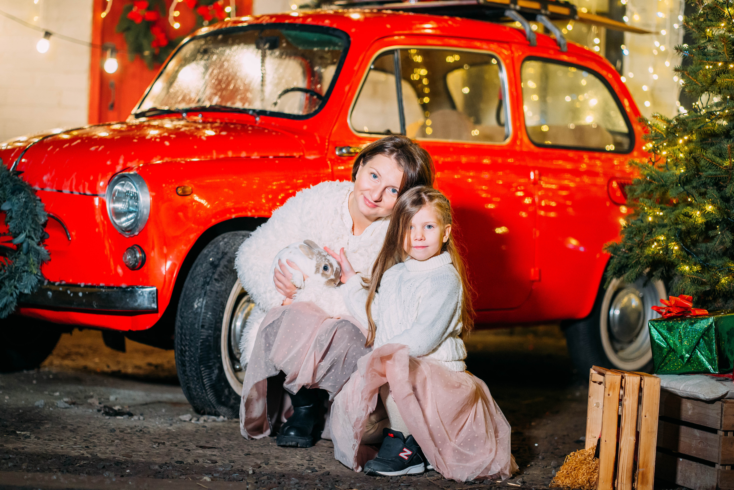 Новогодняя семейная съемка Юлия, Соня, Николай. Семейный и детский фотограф в Ростове-на-Дону Екатерина Шевченко