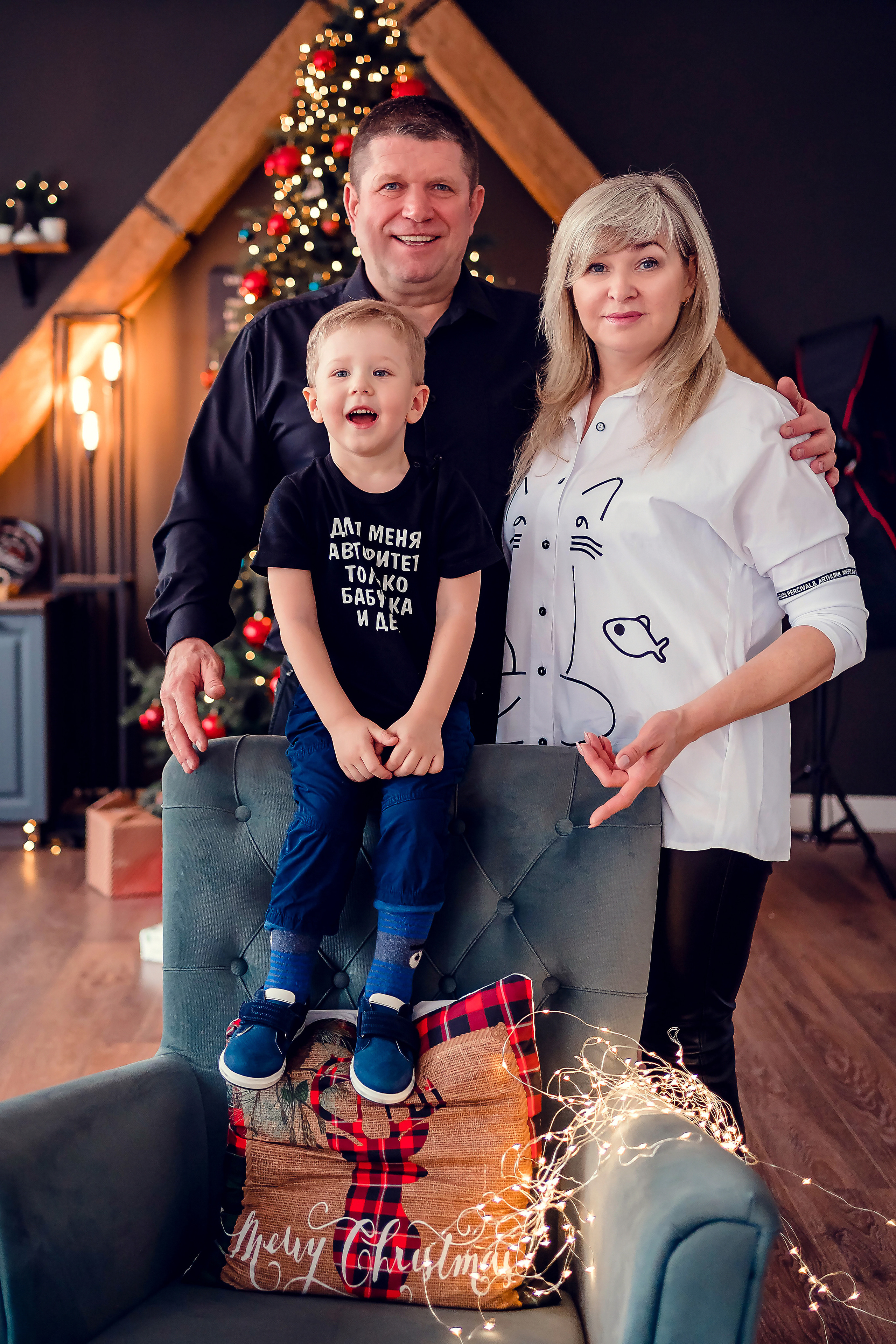 Анастасия Новогодняя история семьи. Семейный и детский фотограф в Ростове-на-Дону Екатерина Шевченко