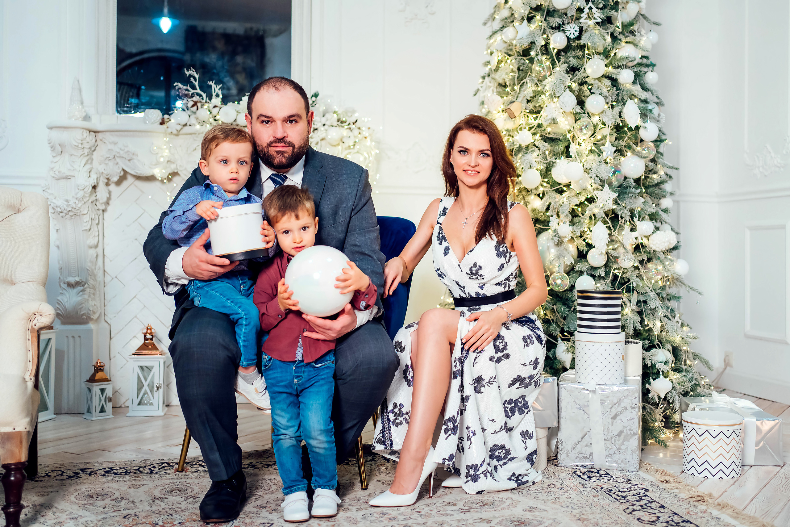 Новогодняя съемка семьи Елены. Семейный и детский фотограф в Ростове-на-Дону Екатерина Шевченко