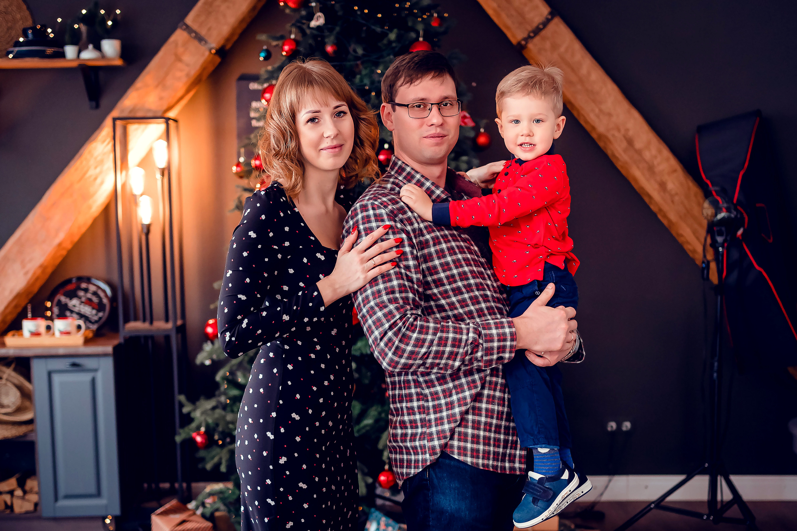 Анастасия Новогодняя история семьи. Семейный и детский фотограф в Ростове-на-Дону Екатерина Шевченко