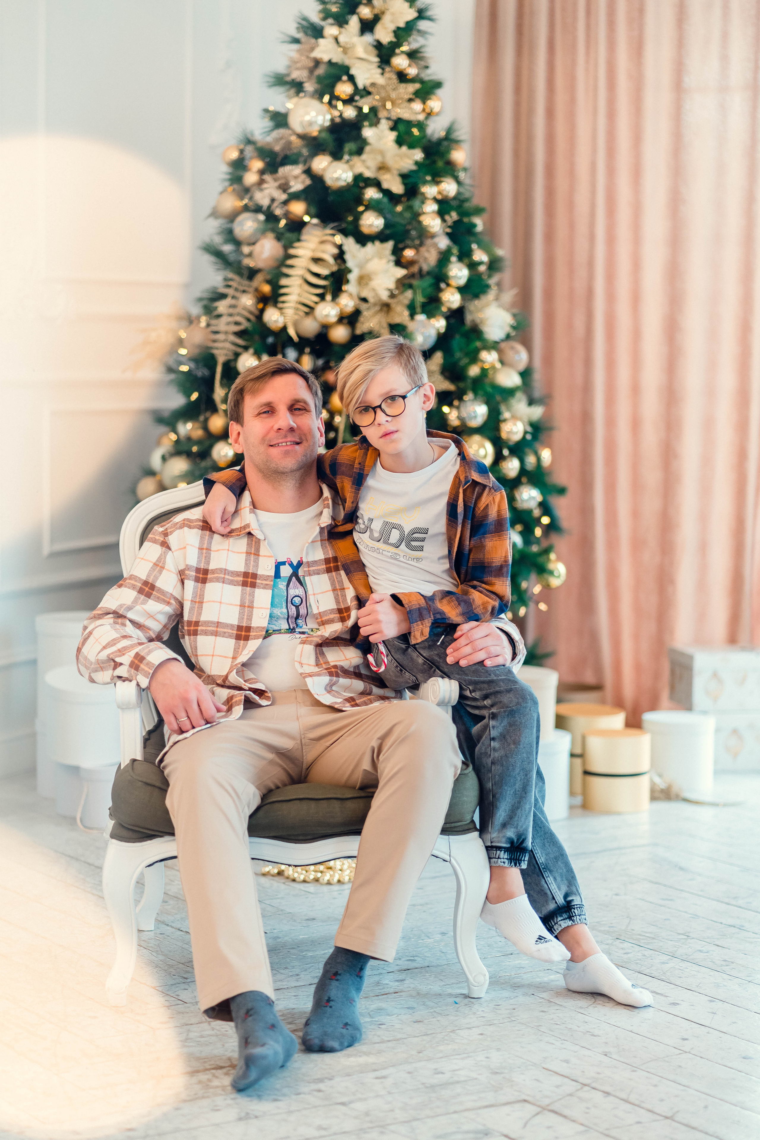 Новогодняя съемка семьи Ковалевских. Семейный и детский фотограф в Ростове-на-Дону Екатерина Шевченко